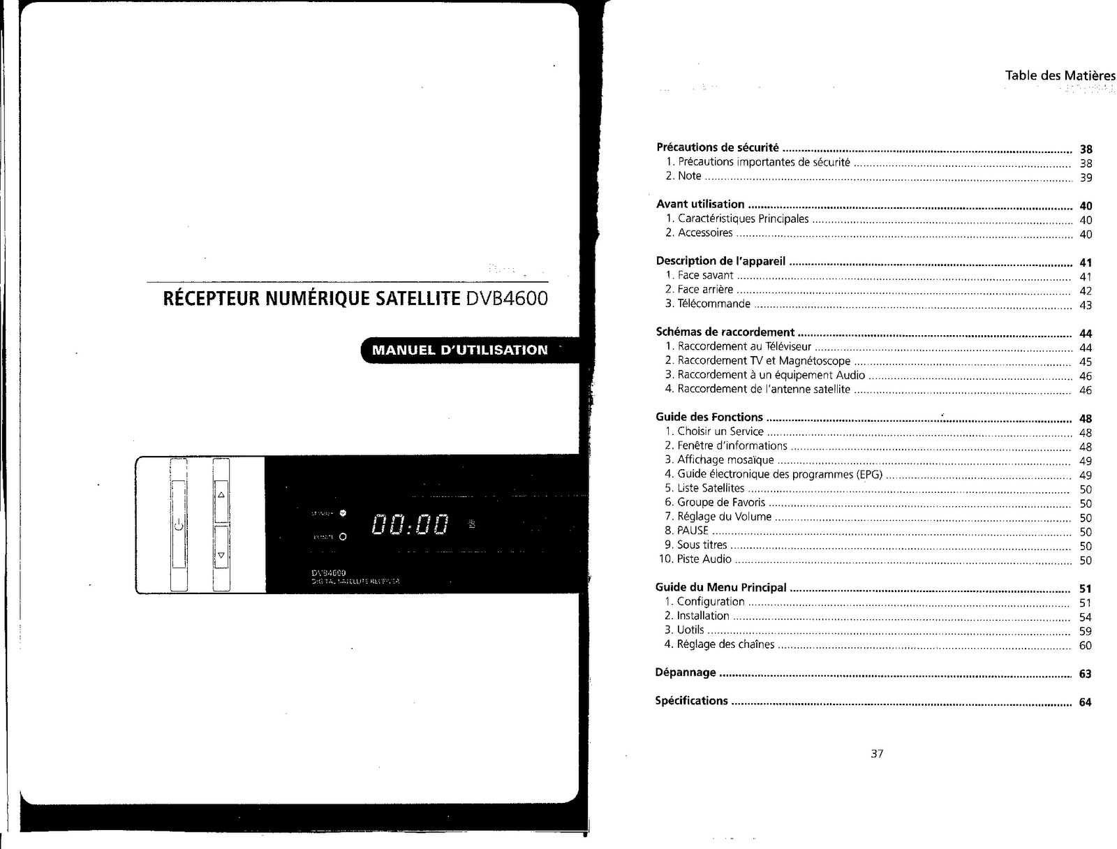 Tboston DVB 4600 User Manual