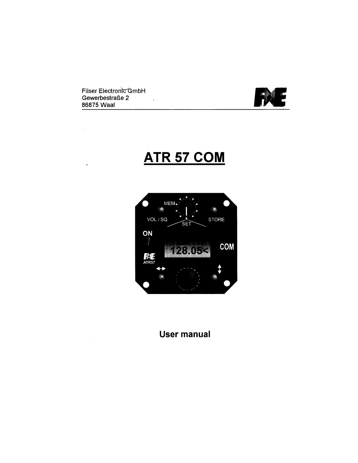 Filser Electronic ATR57COM User Manual