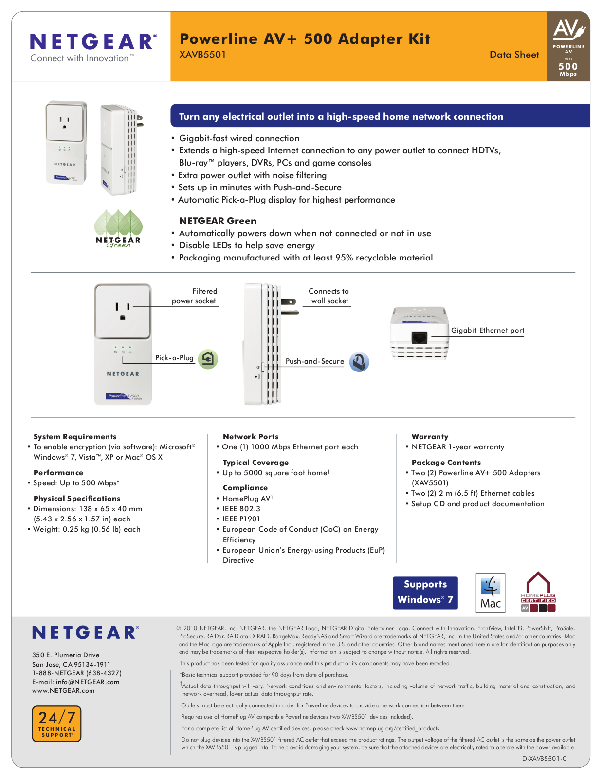 Netgear XAV5501 Installation Manual