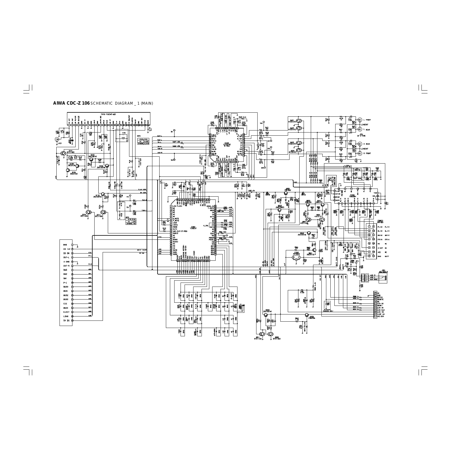 Aiwa CDCZ-106 Schematic