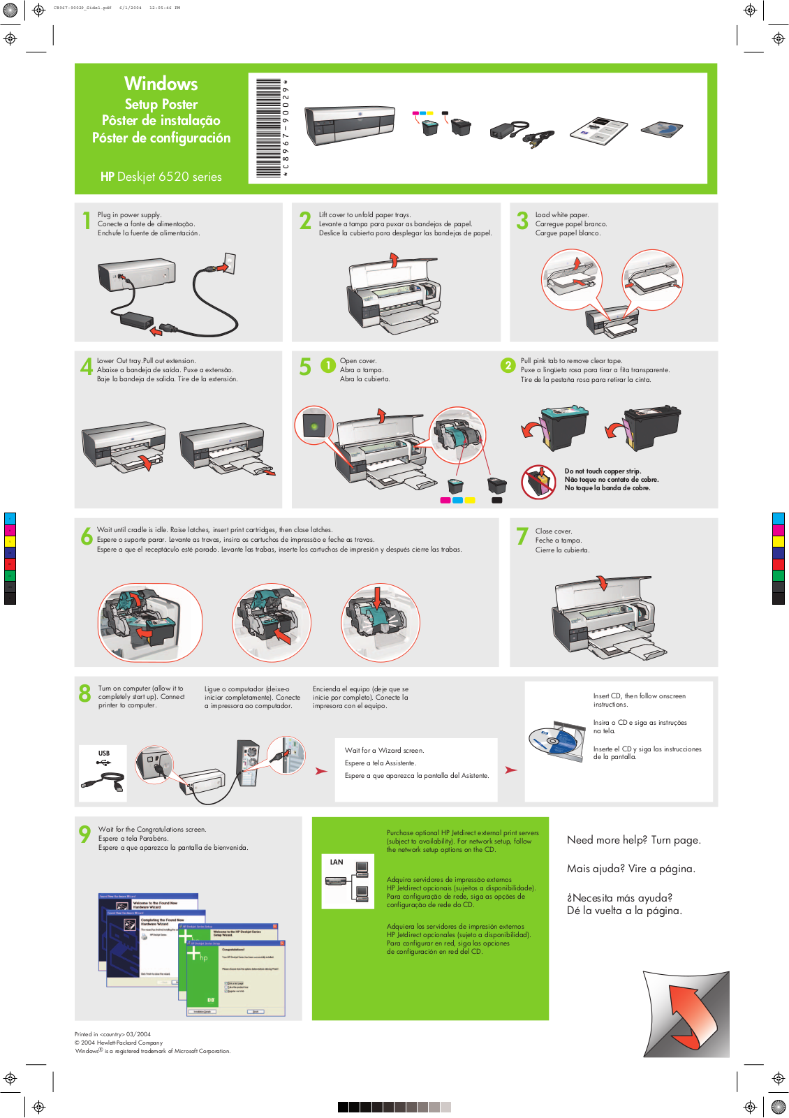 HP Deskjet 6520 User Manual