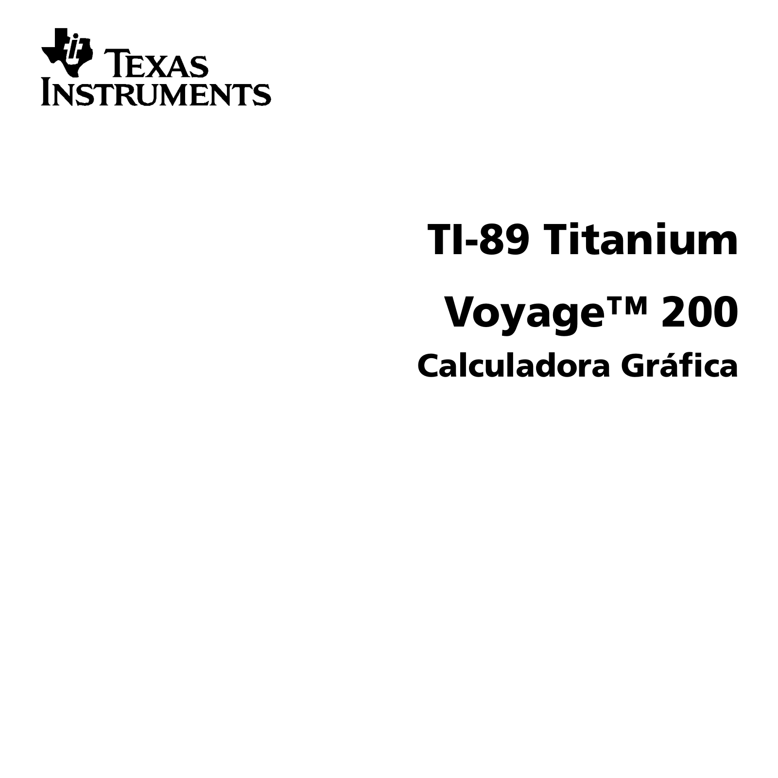 Texas instruments TI89 Service Manual