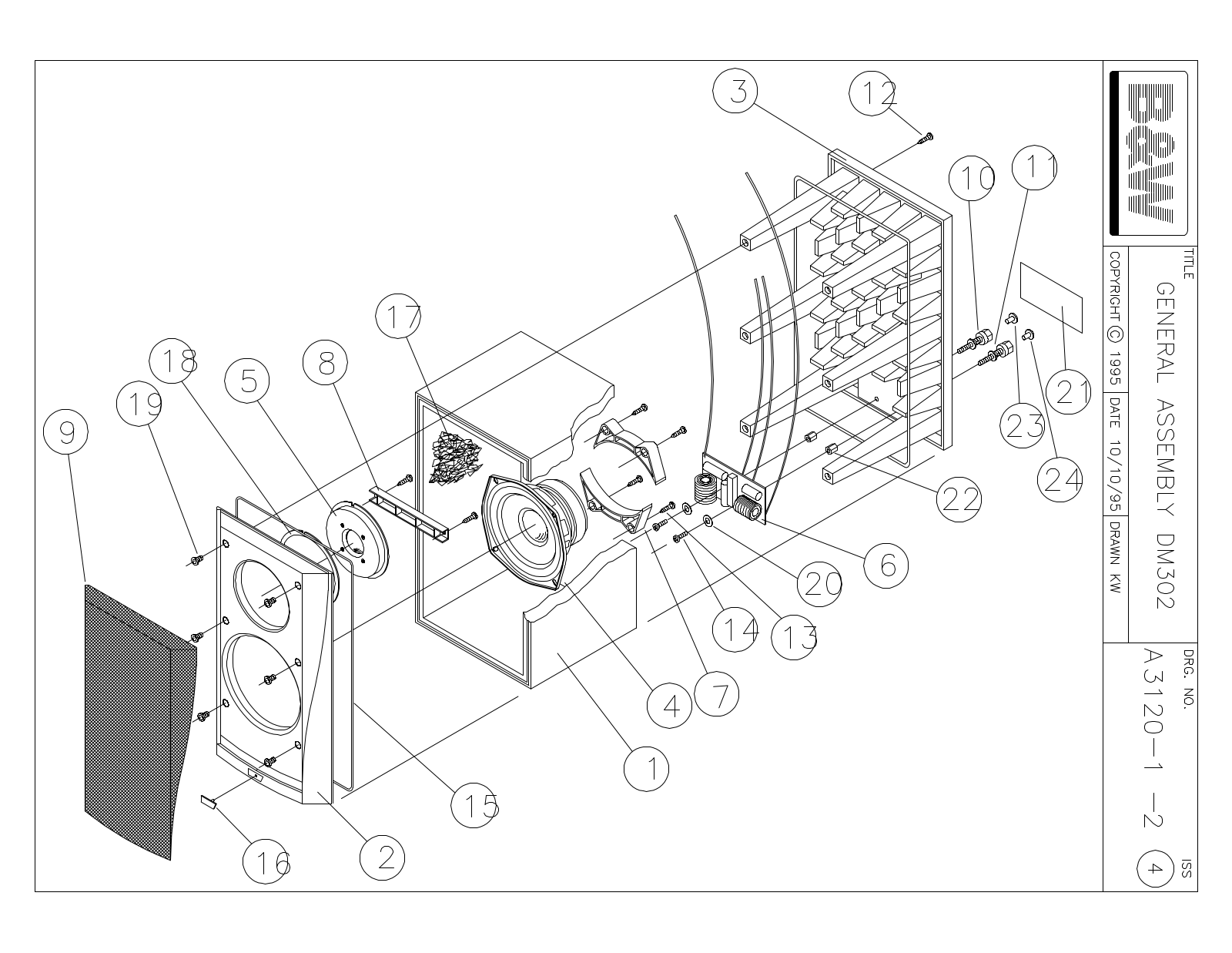 Bowers and Wilkins DM-302 Service manual