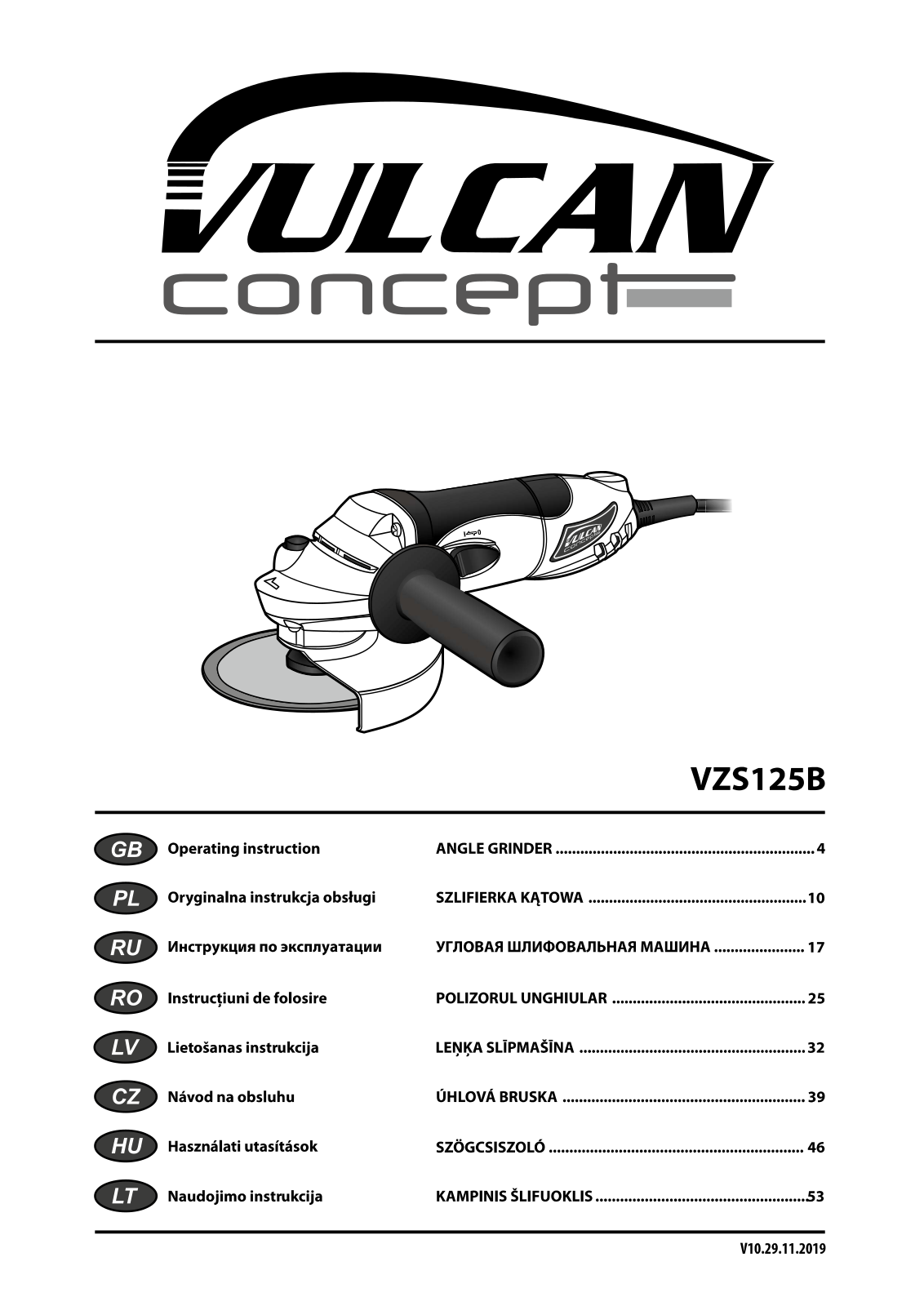 VULCAN CONCEPT VZS125B User guide - ManualMachine.com