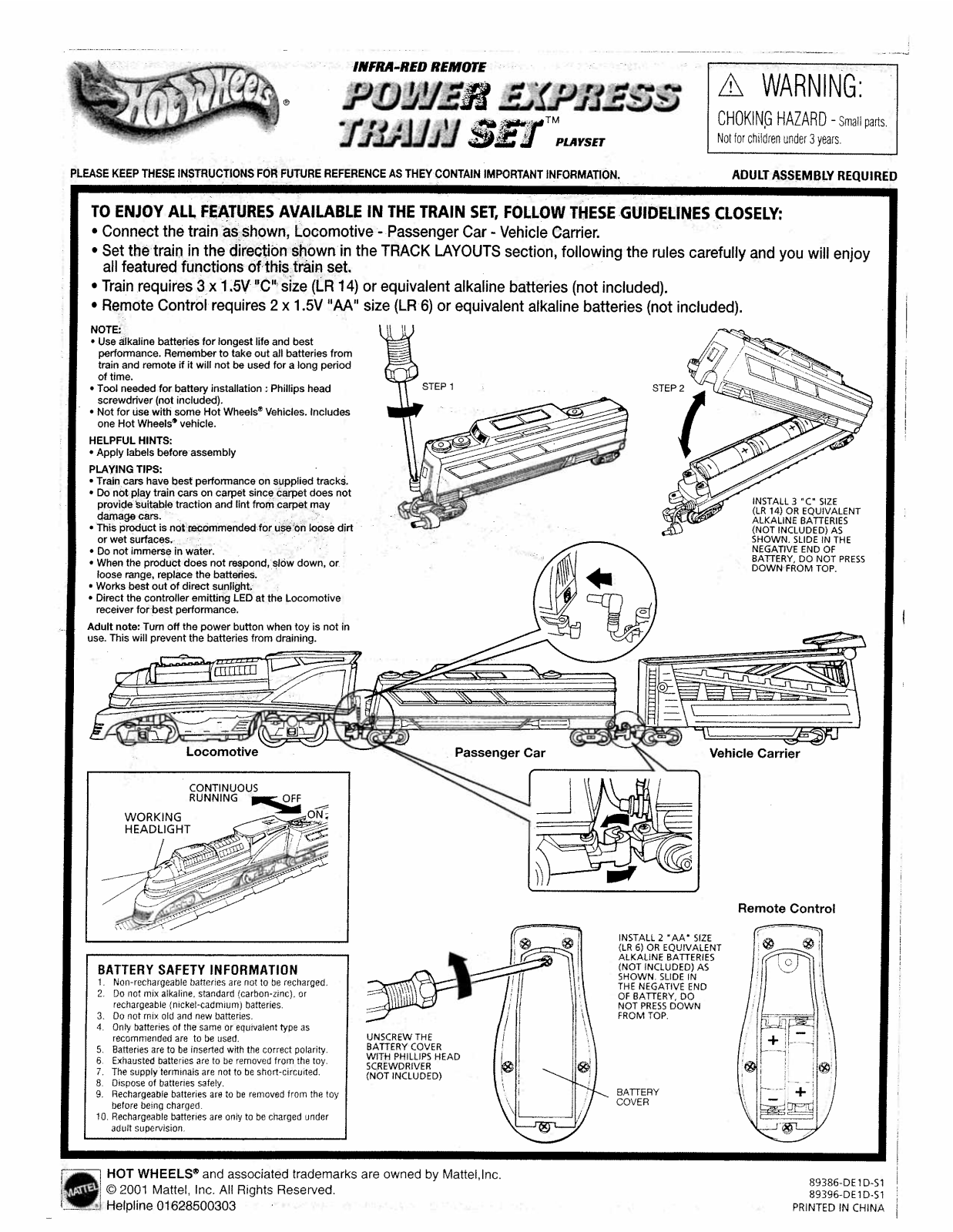 Fisher-Price 89386 Instruction Sheet