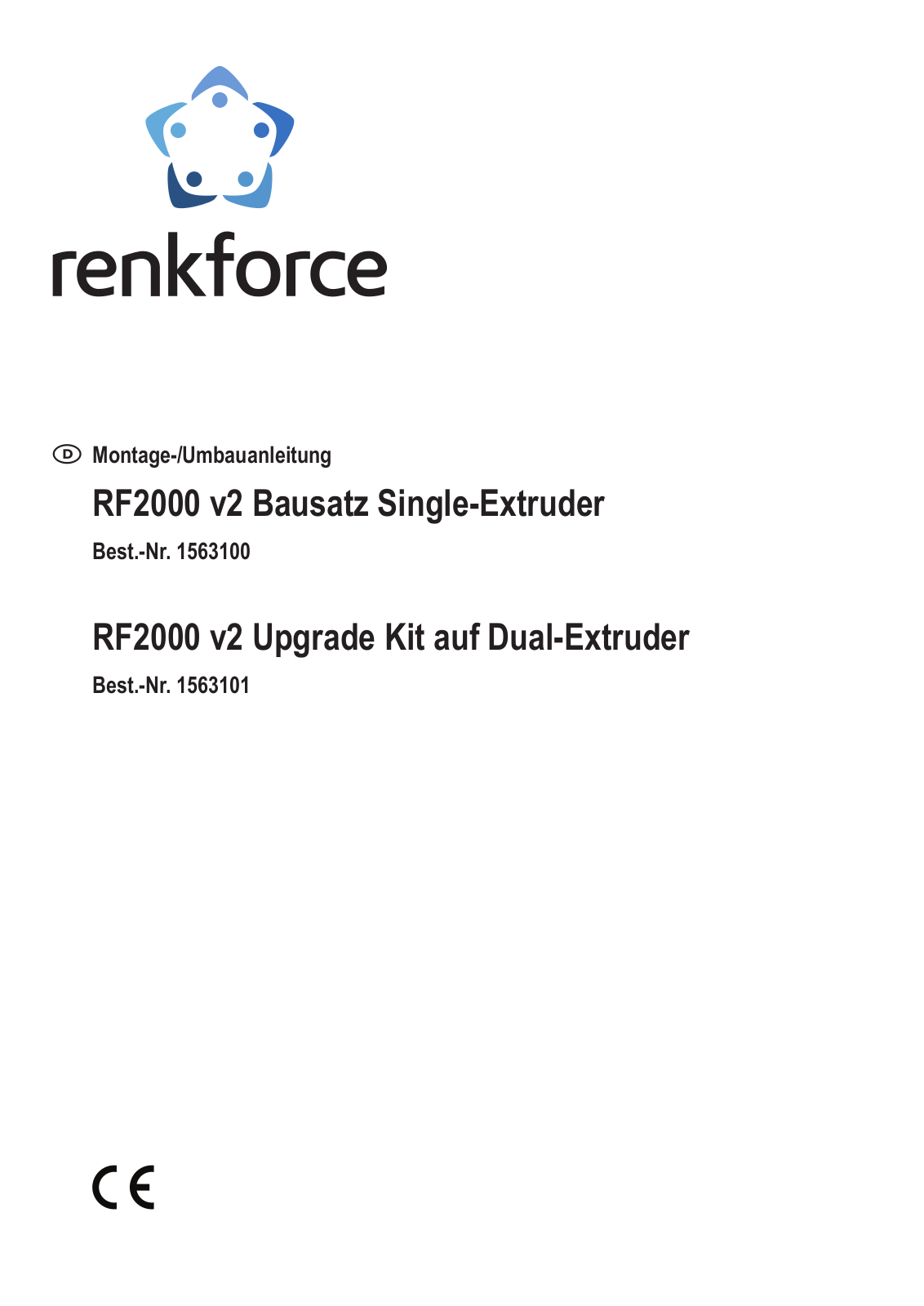 Renkforce 1563100, 1563101 Operating Instructions