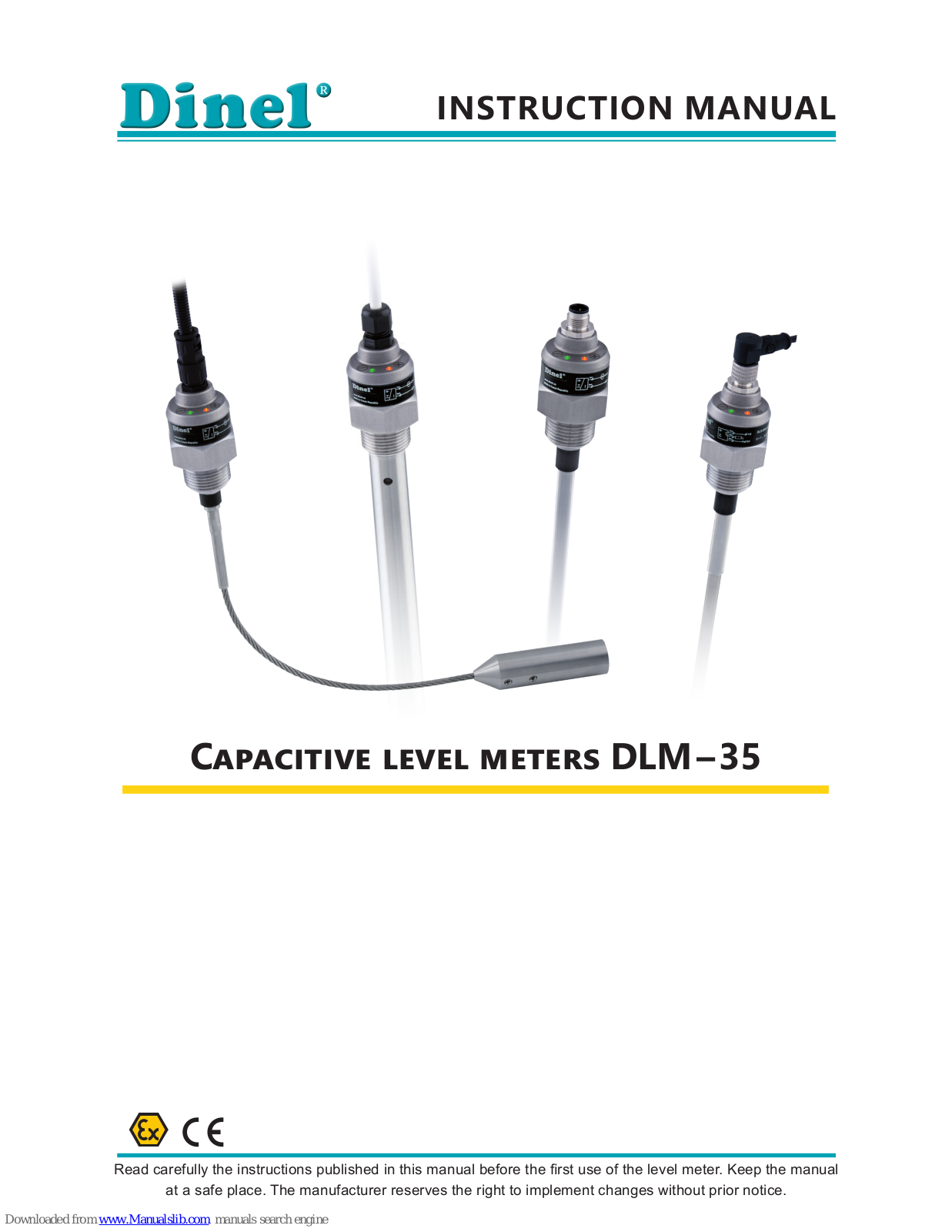 Dinel DLM-35, DLM–35*–21, DLM–35*–20, DLM–35*–30, DLM–35*–31 Instruction Manual