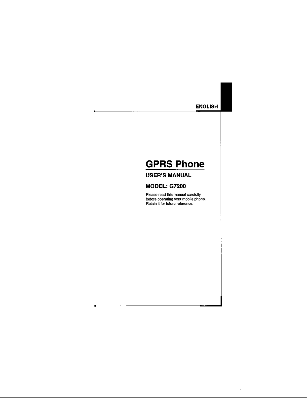 LG G7200 Users manual