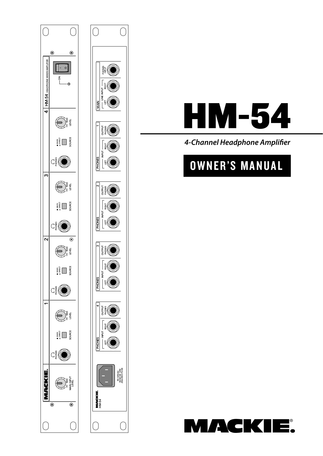 Mackie HM-54 User Manual