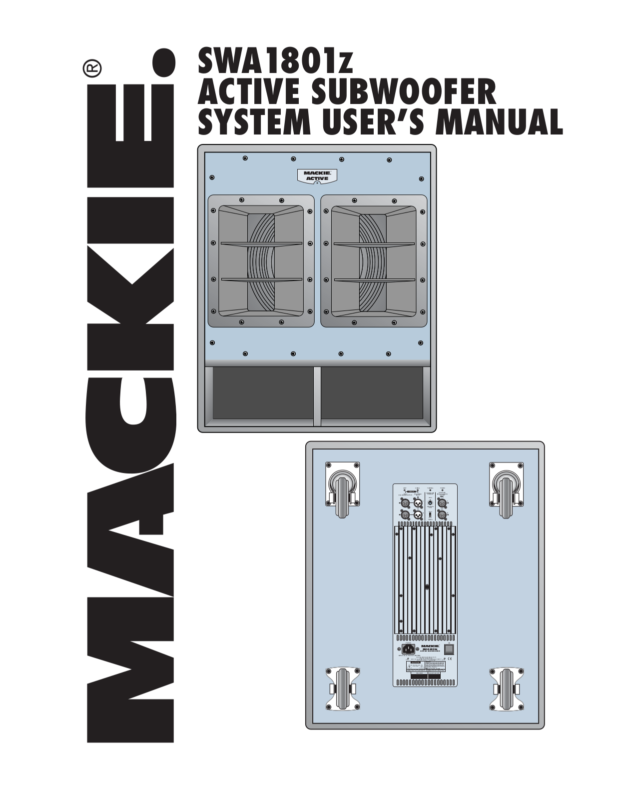 Mackie SWA1801z User Manual 2