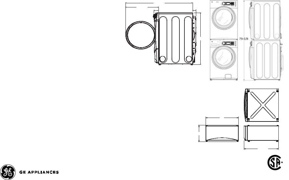 GE GFDS175GHDG, GFDS170GHWW Specification Sheet