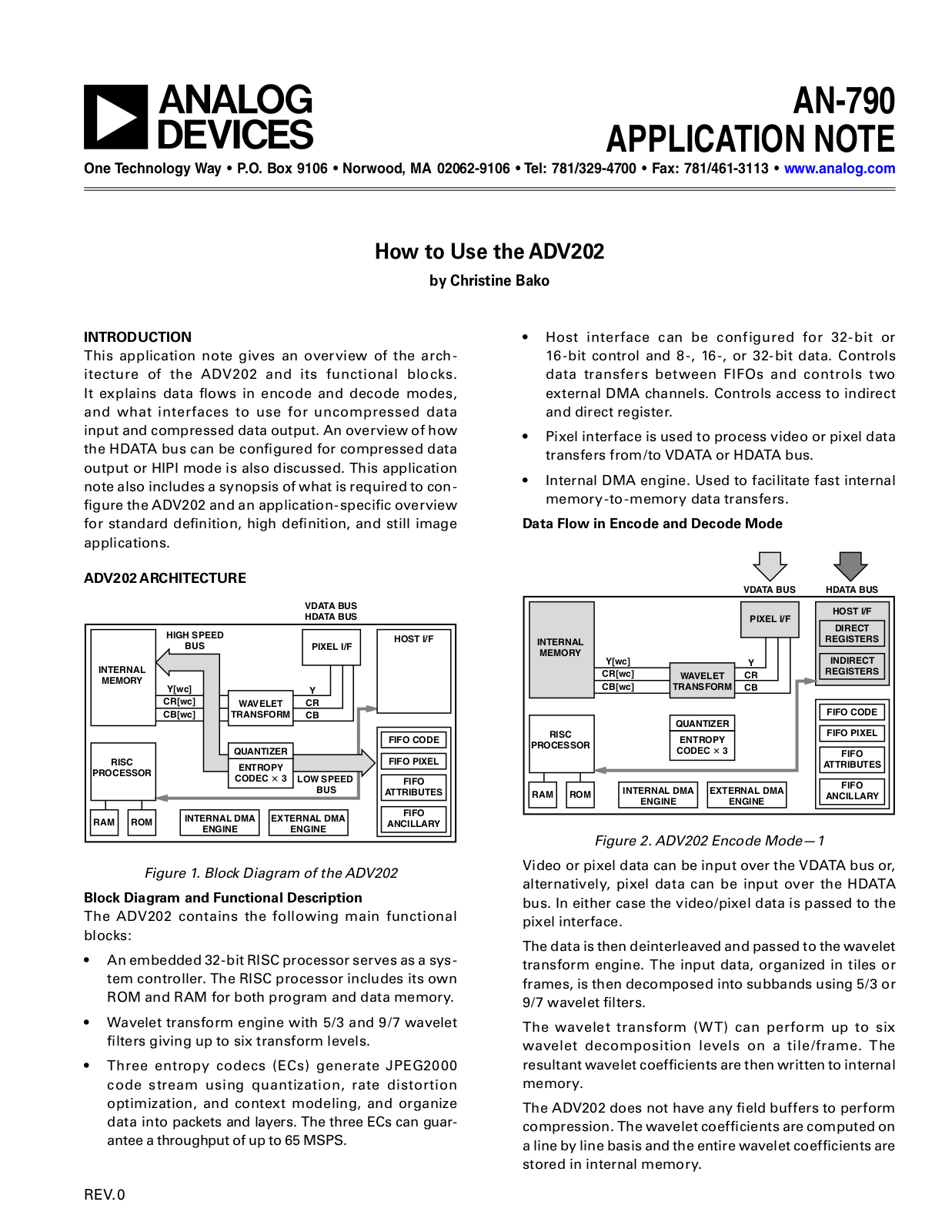 ANALOG DEVICES AN-790 Service Manual