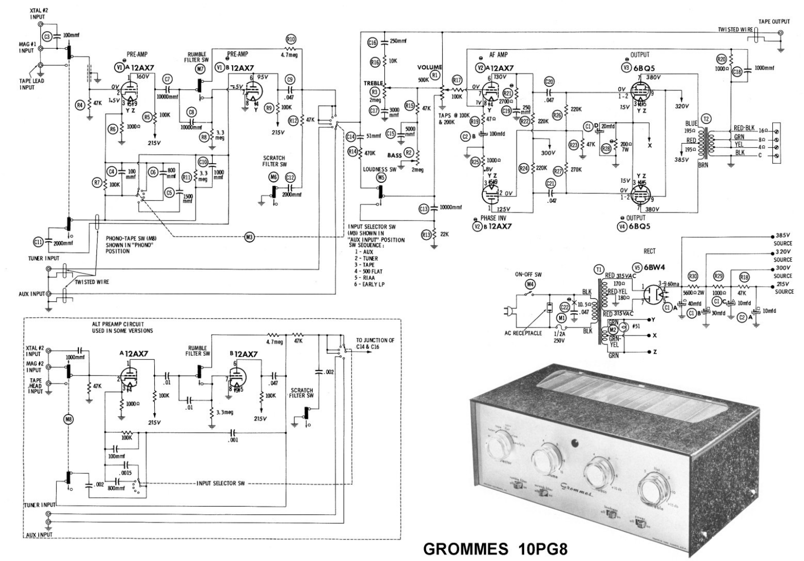 Groove Tubes 10-PG-8 Schematic