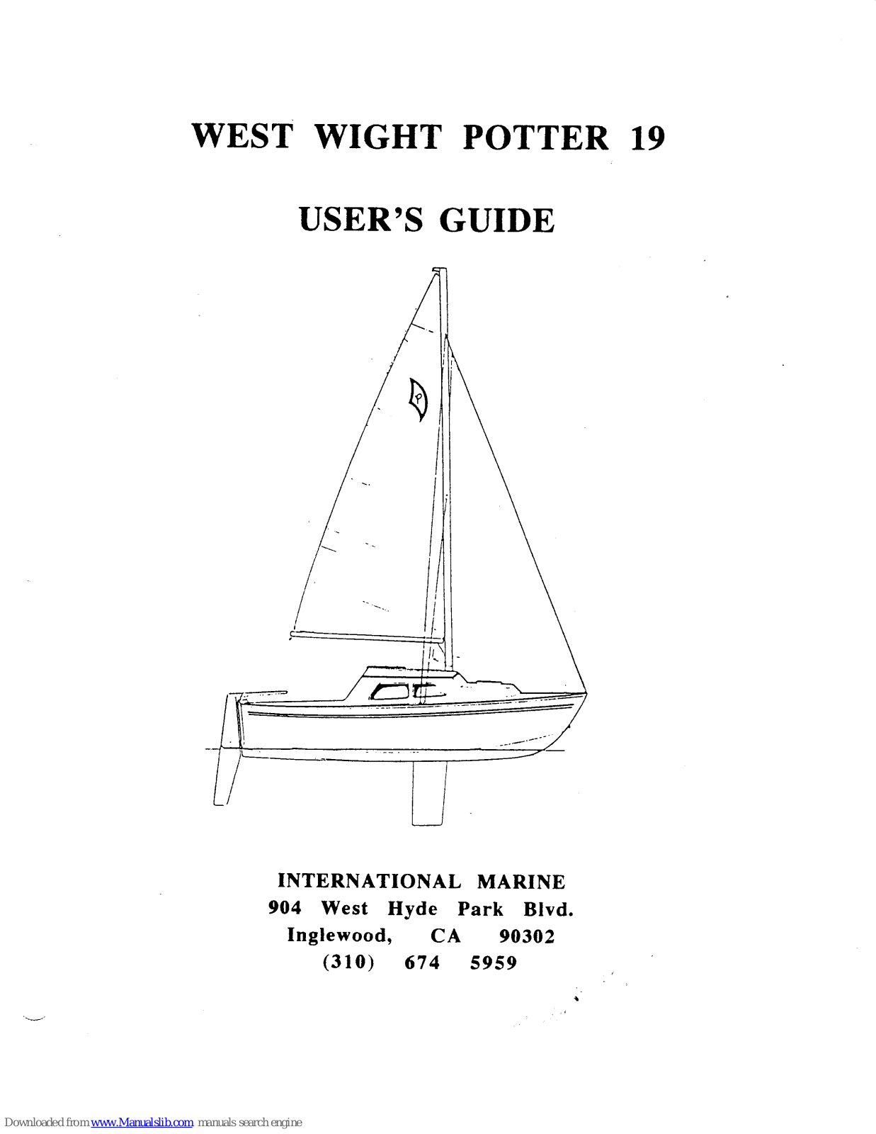 International Marine West Wight Potter 19 User Manual