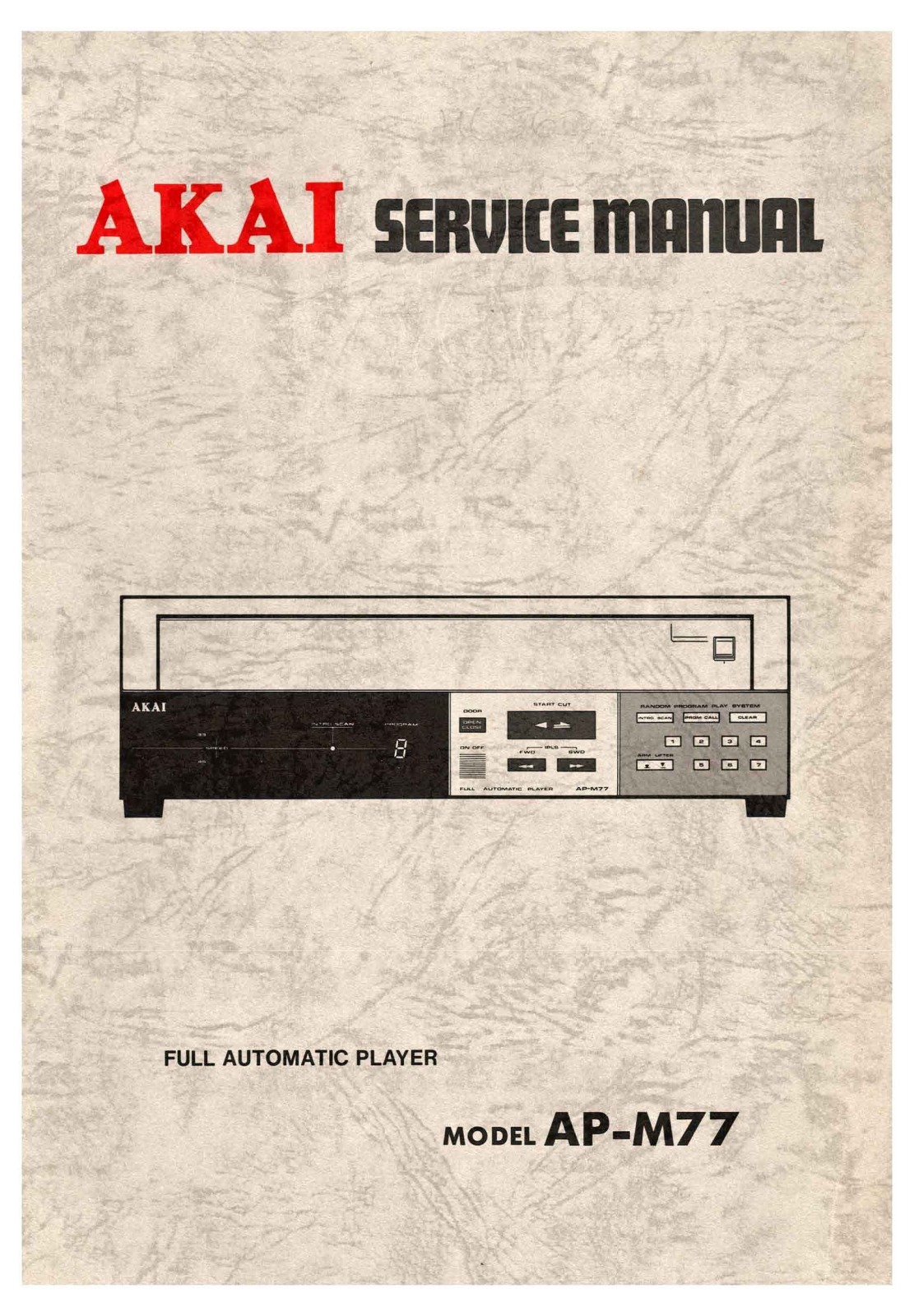 Akai AP-M77 Service Manual