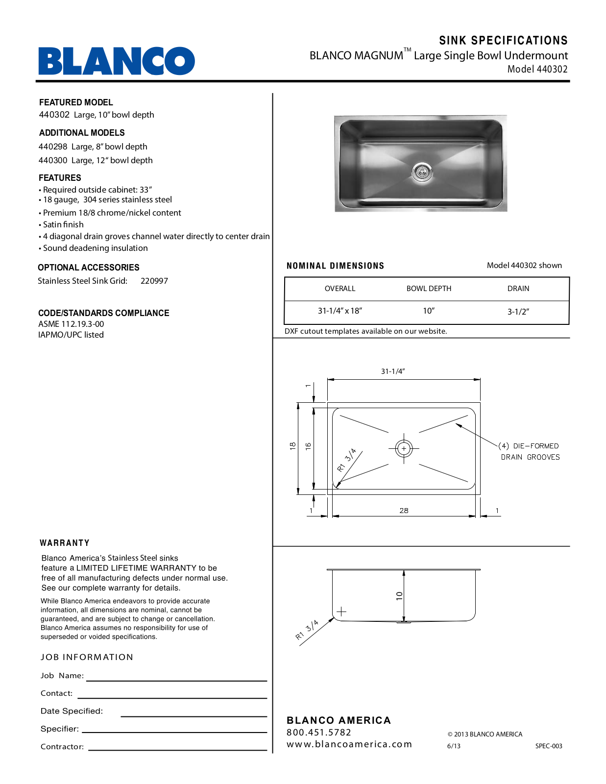 Blanco 440302 User Manual - ManualMachine.com
