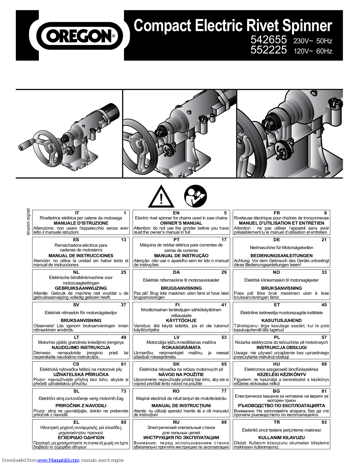 Oregon Scientific 552225, 542655 Owner's Manual