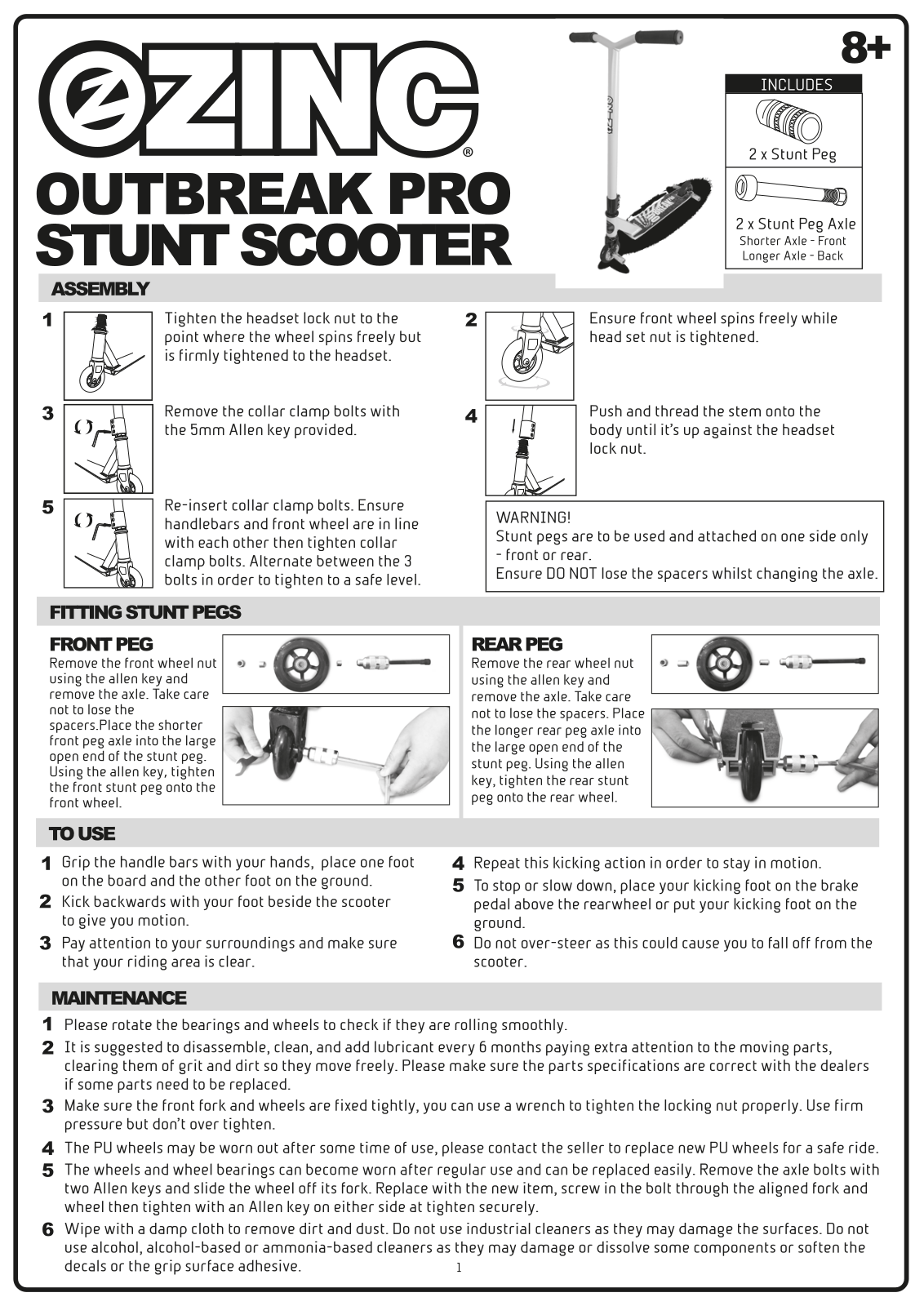 Zinc 7343186 Instruction manual