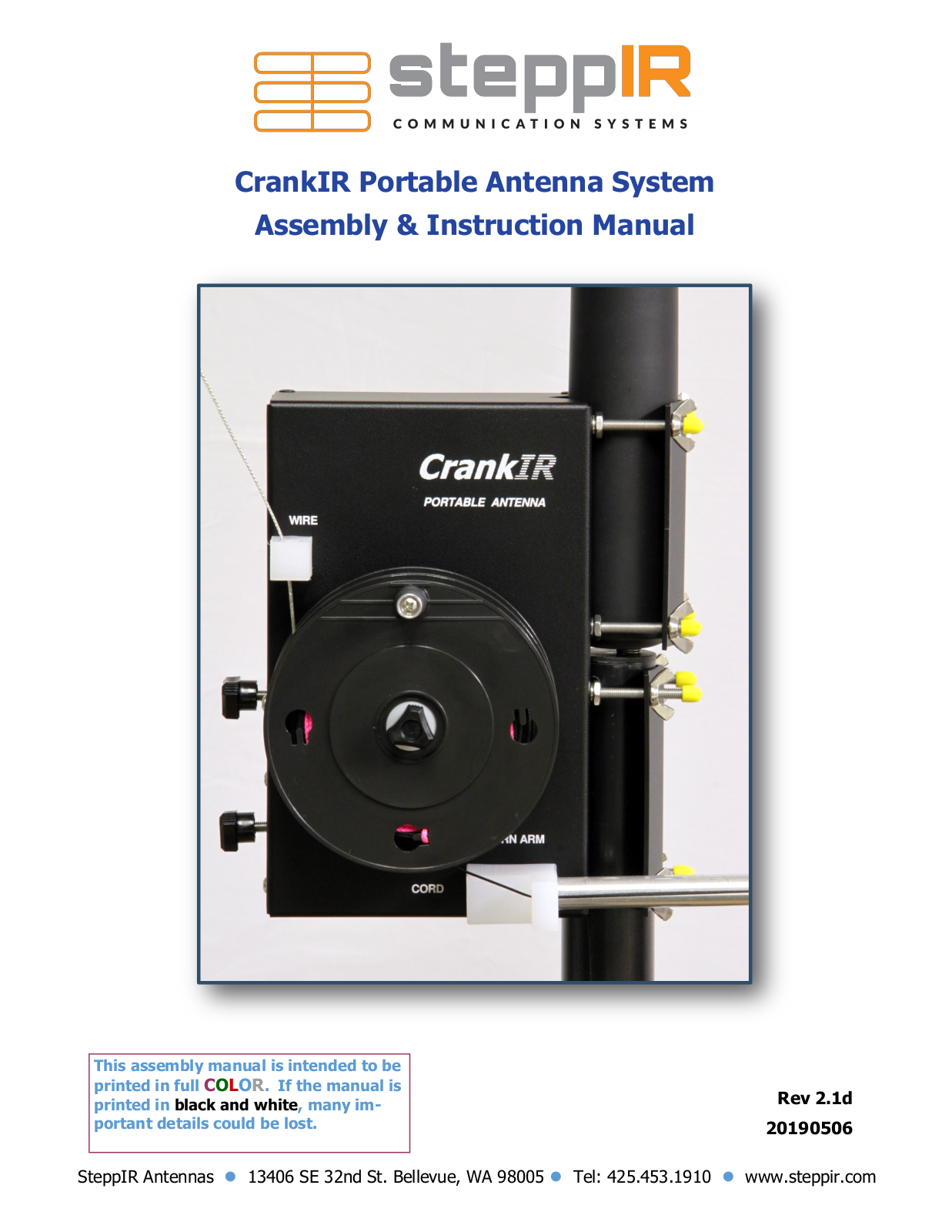 SteppIR CrankIR User guide