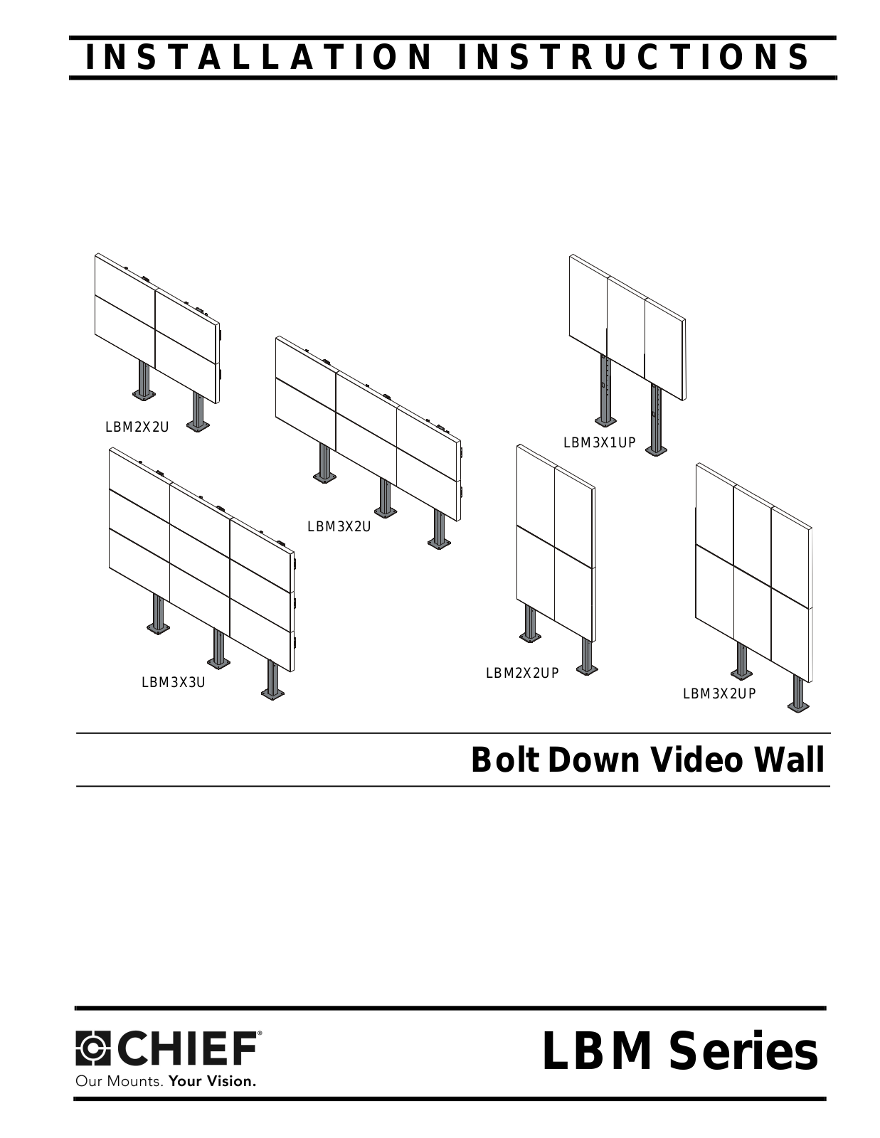 Chief LBM3X1UP Installation Guide