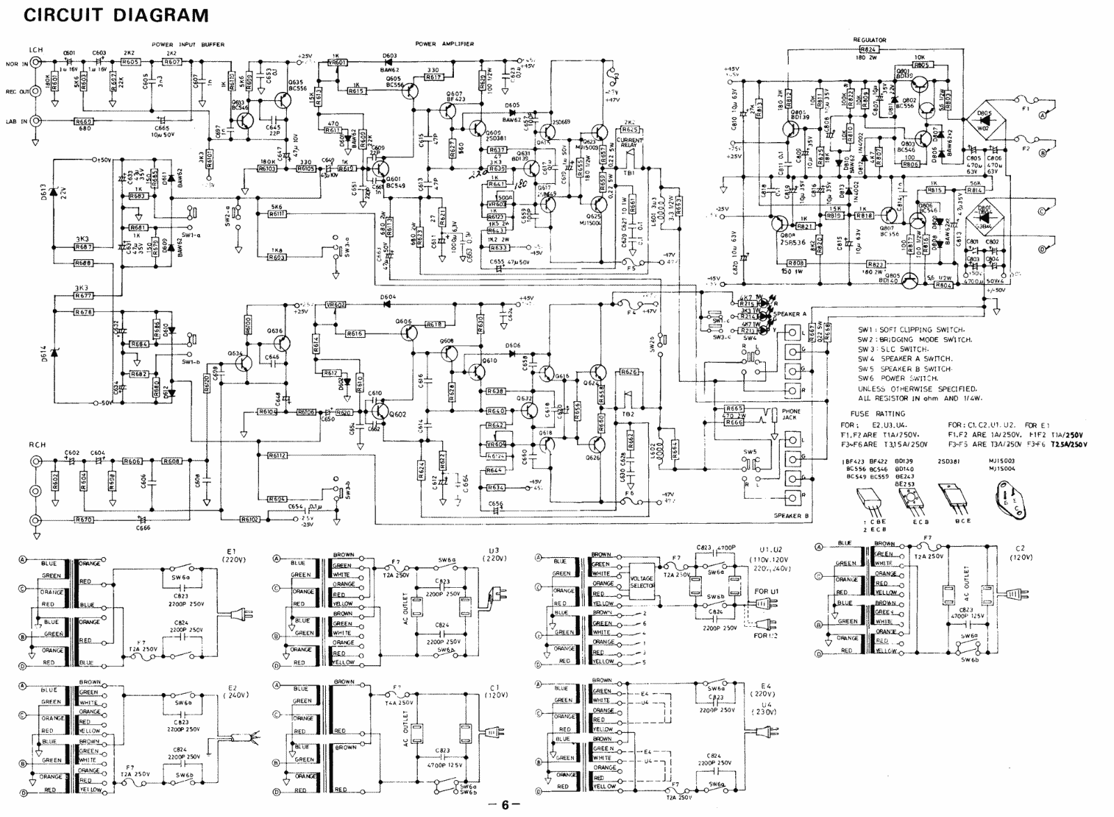 NAD 2140 Schematic