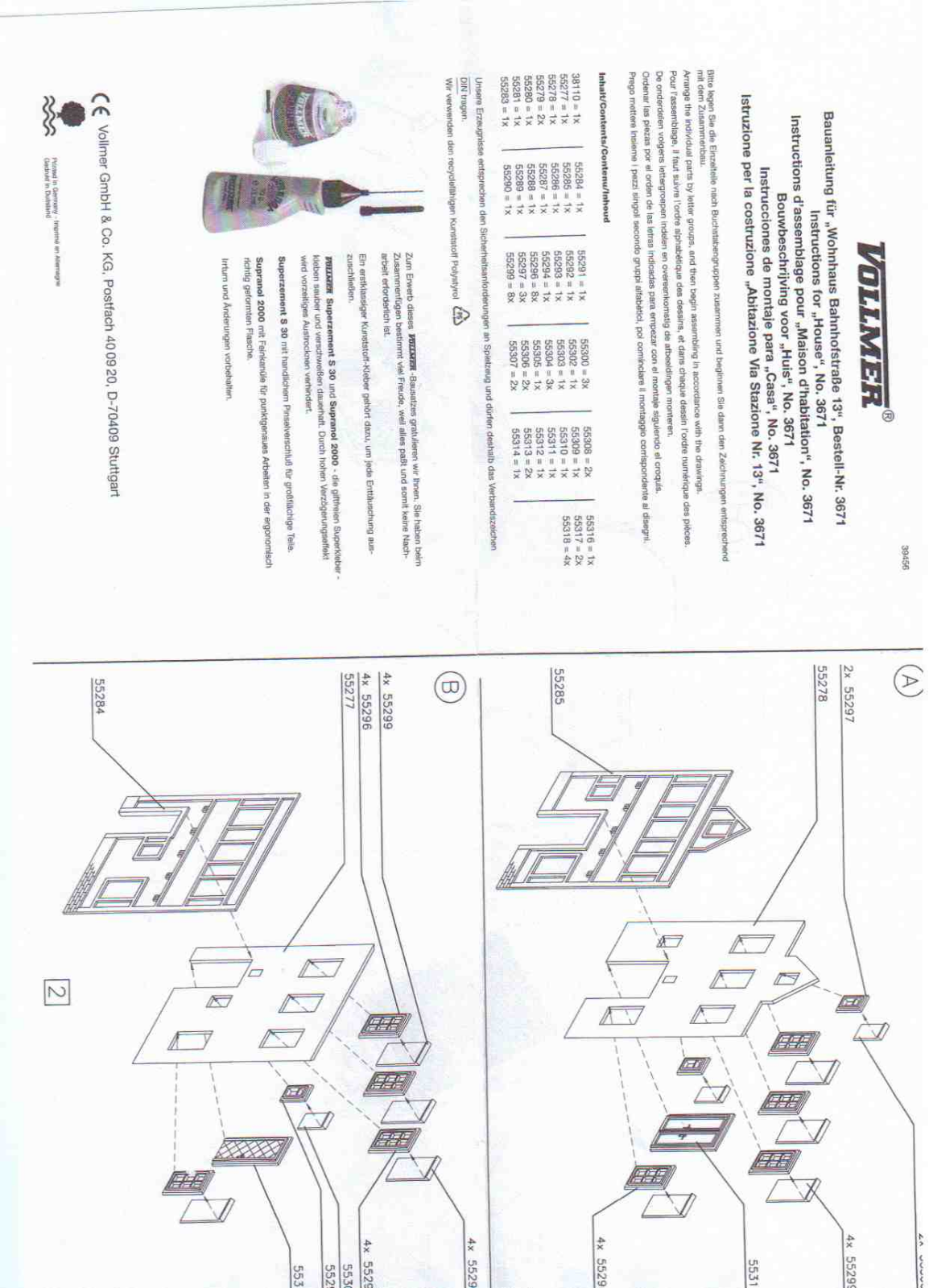 Vollmer 3671 Instructions