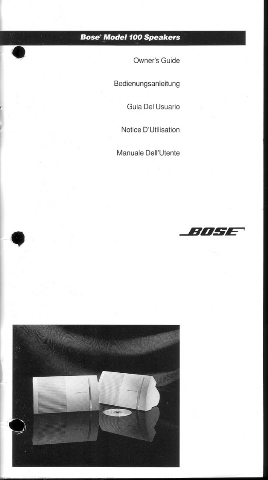 Bose 100 Owner Manual