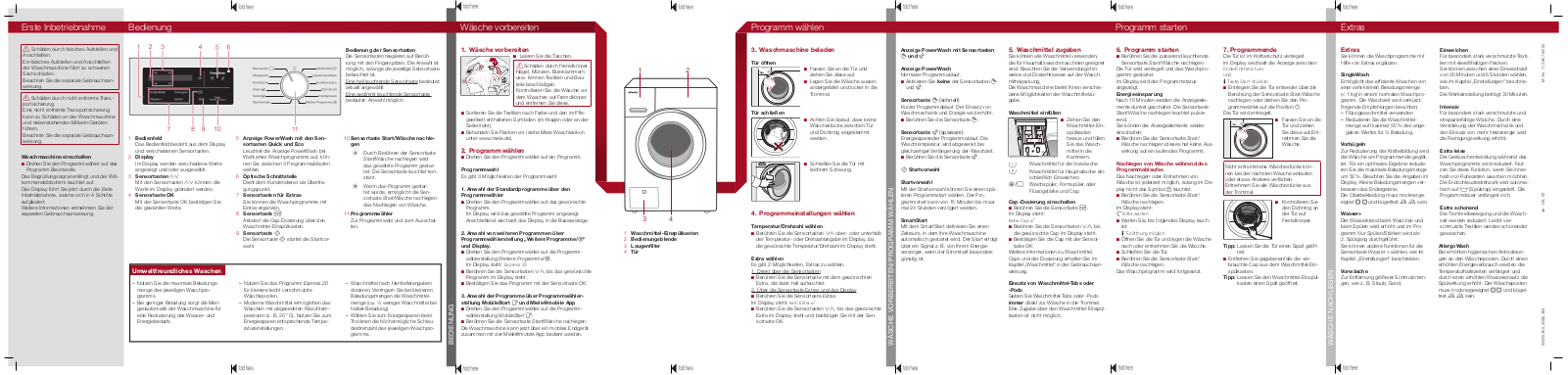 Miele WSG363 WCS operation manual