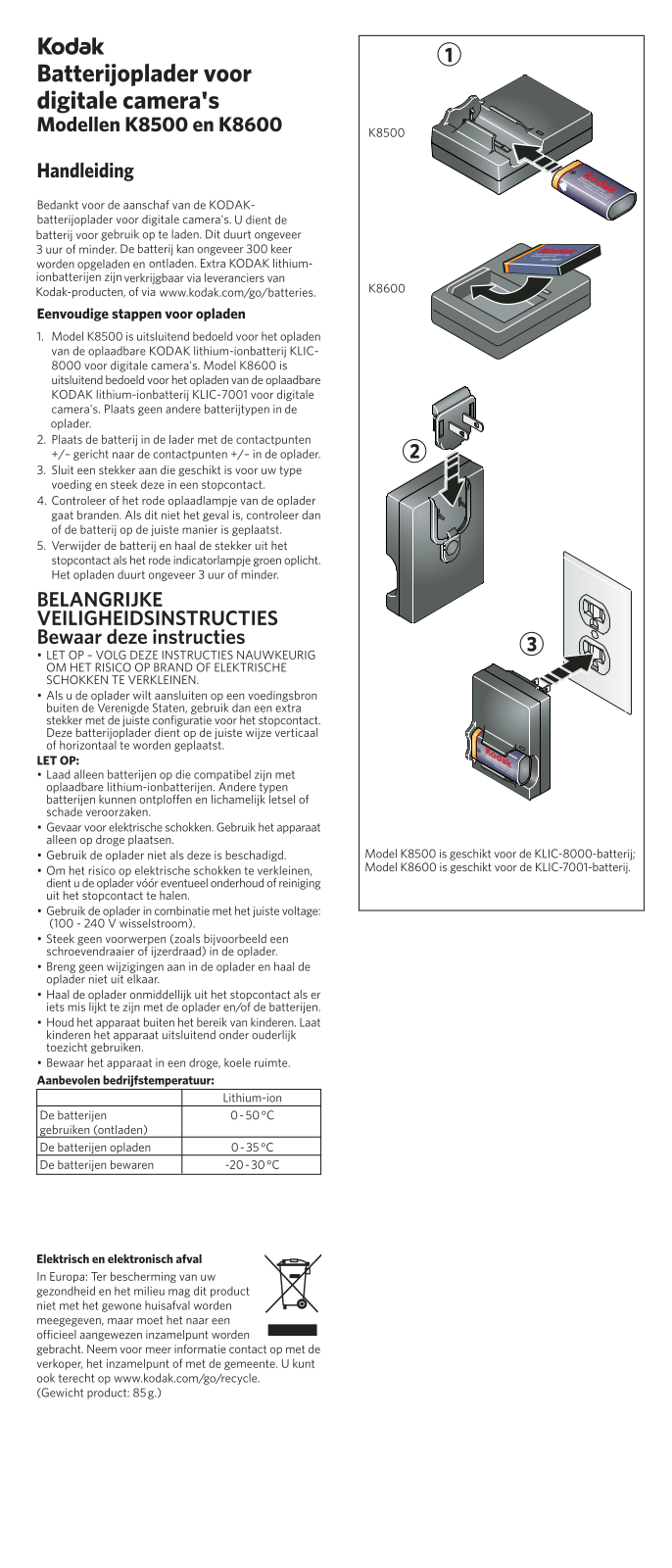 Kodak K8500, K8600 User Manual