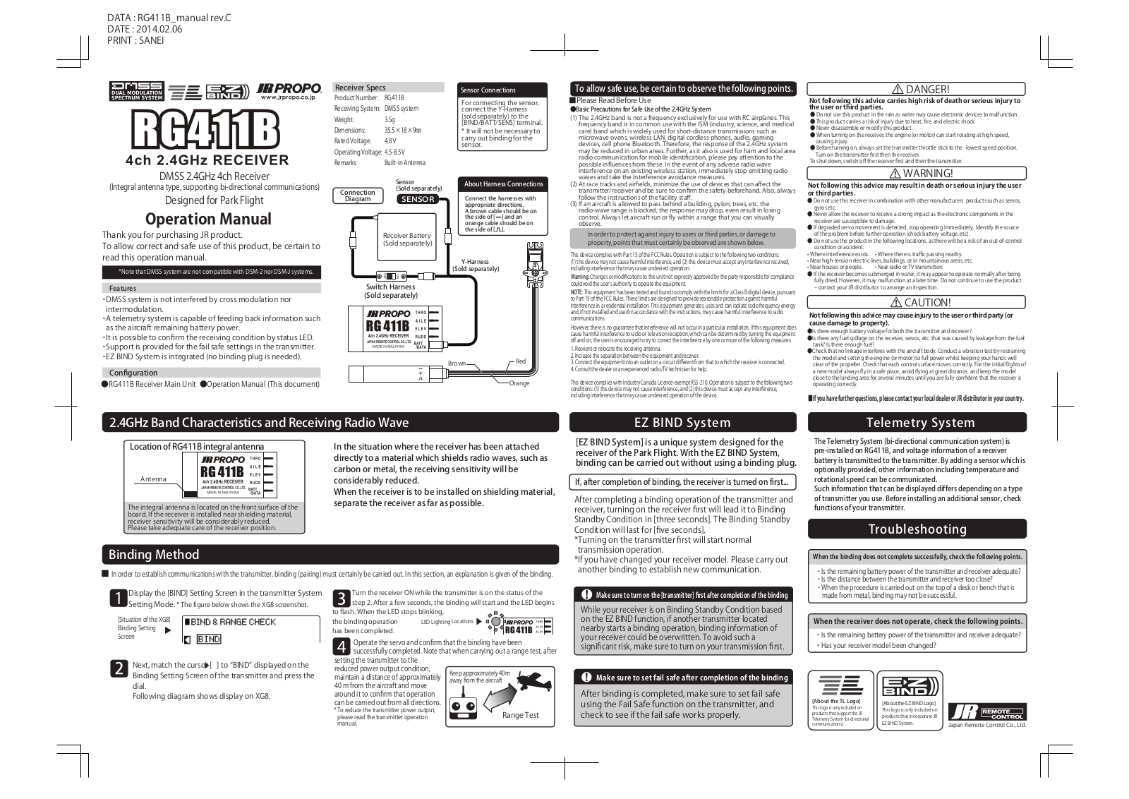 Konishi Mokei RG411B User Manual