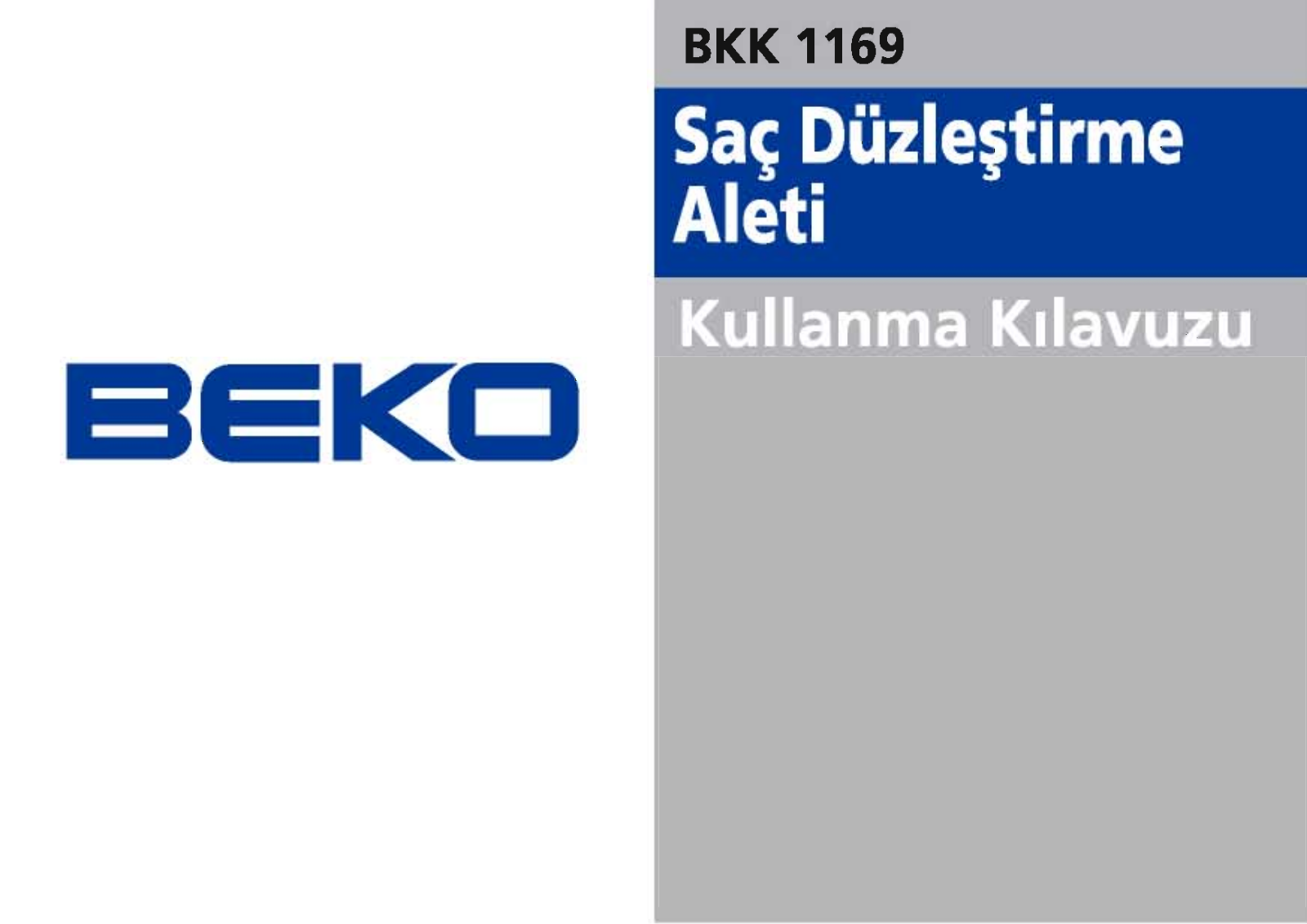 Beko BKK 1169 User Manual