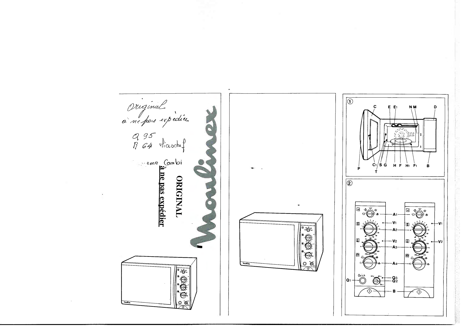 MOULINEX MICROCHEF Q95, MICROCHEF R64 User Manual