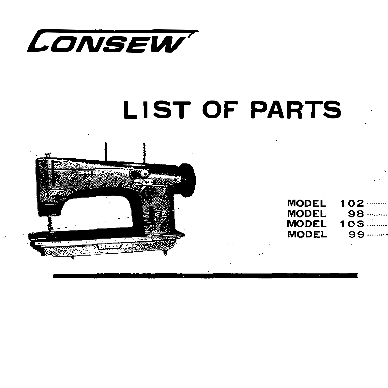 Consew 102 User Manual