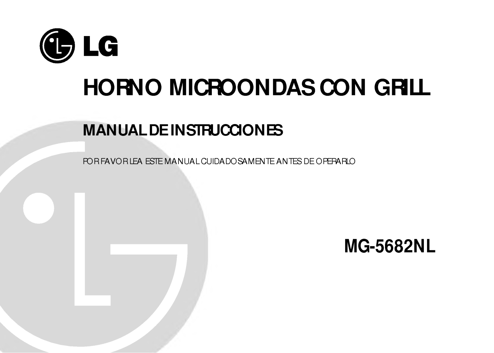 Lg MG-5682NL User Manual