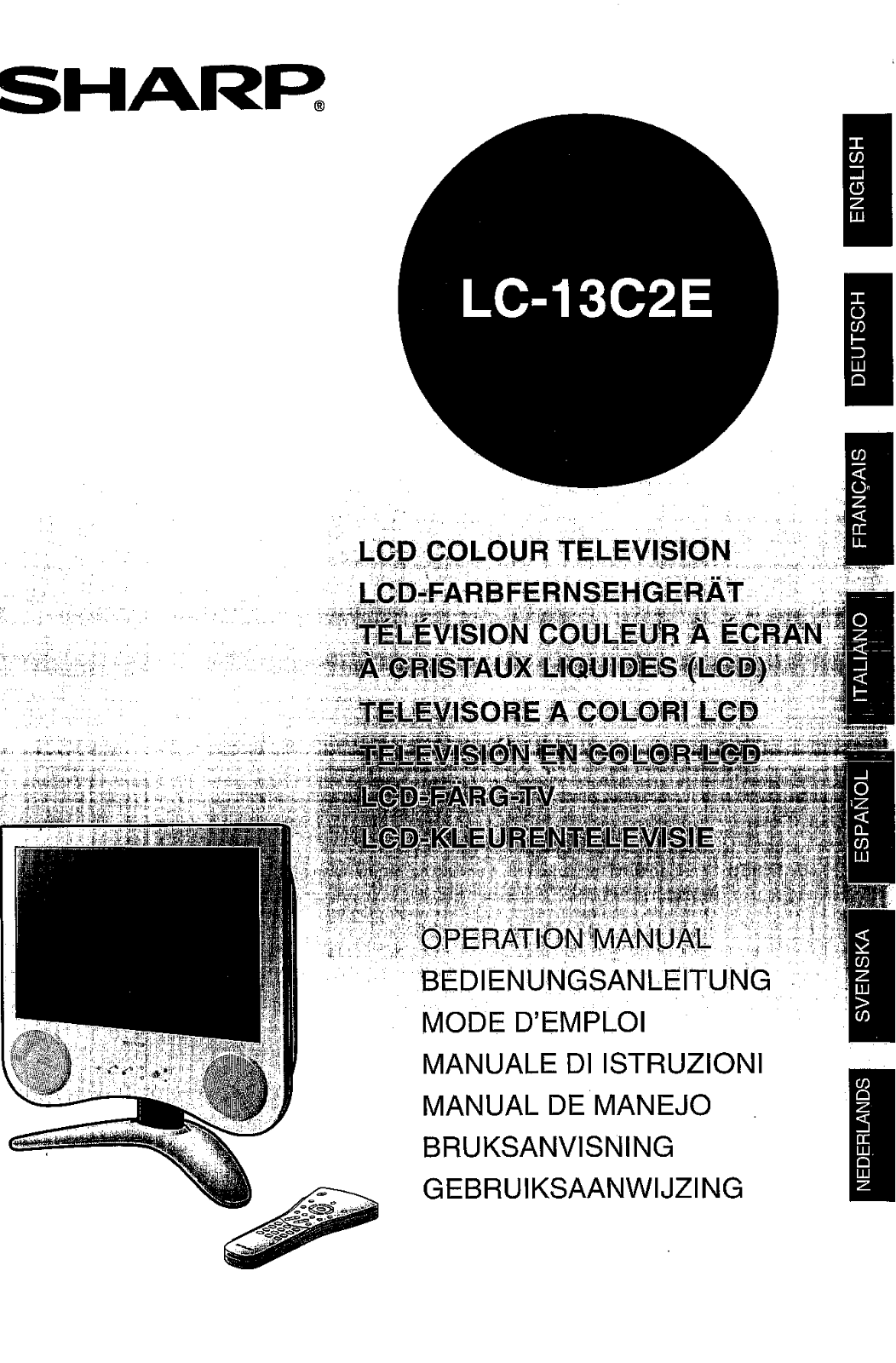 Sharp LC-13C2E User Manual