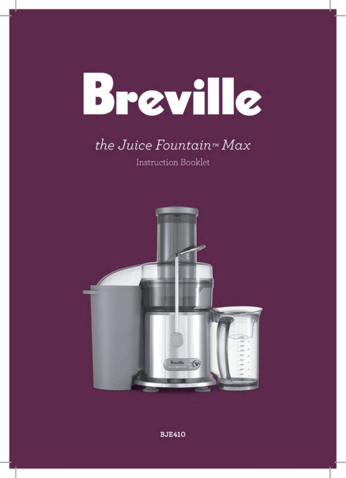 Breville BJE410CRO User Manual
