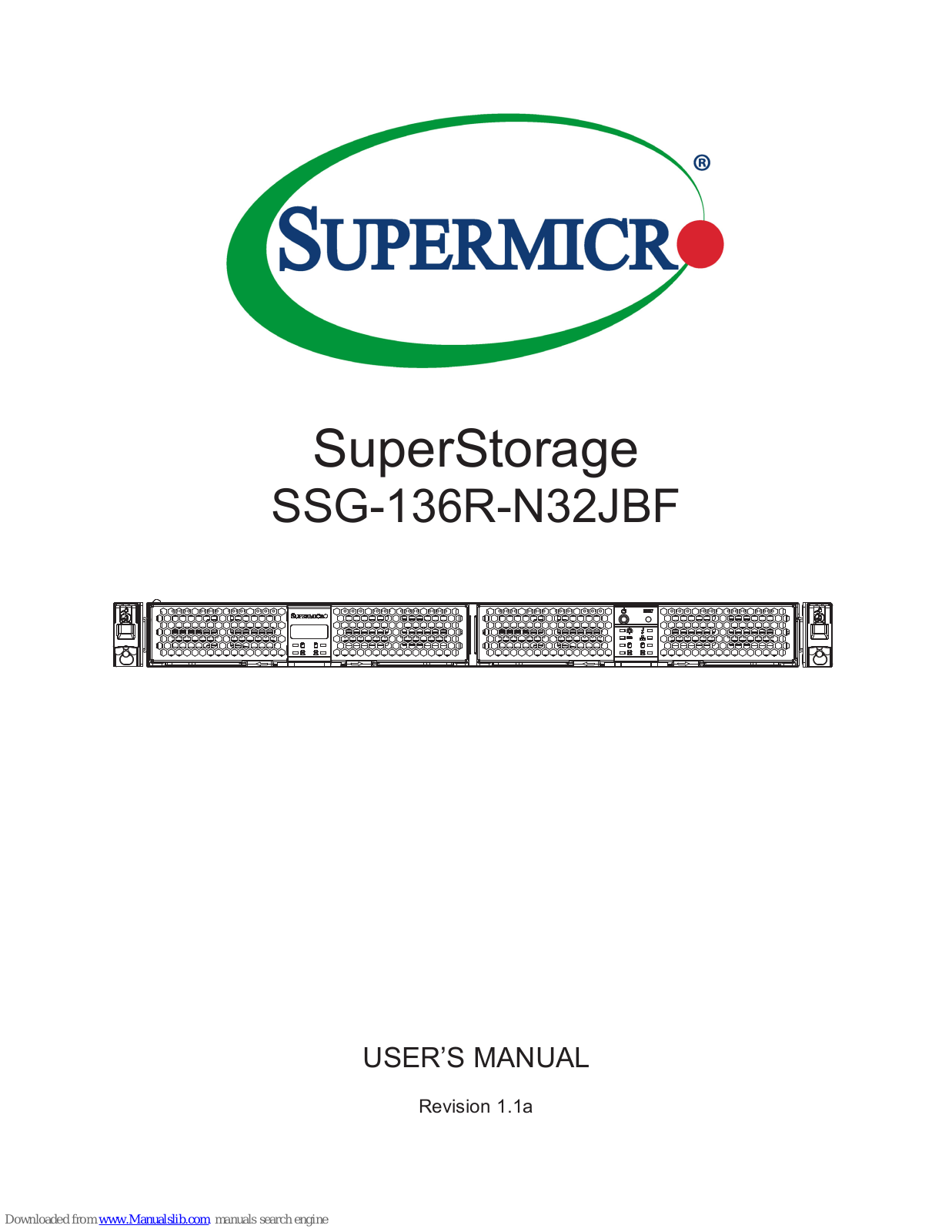 Supermicro SuperStorage SSG-136R-N32JBF User Manual