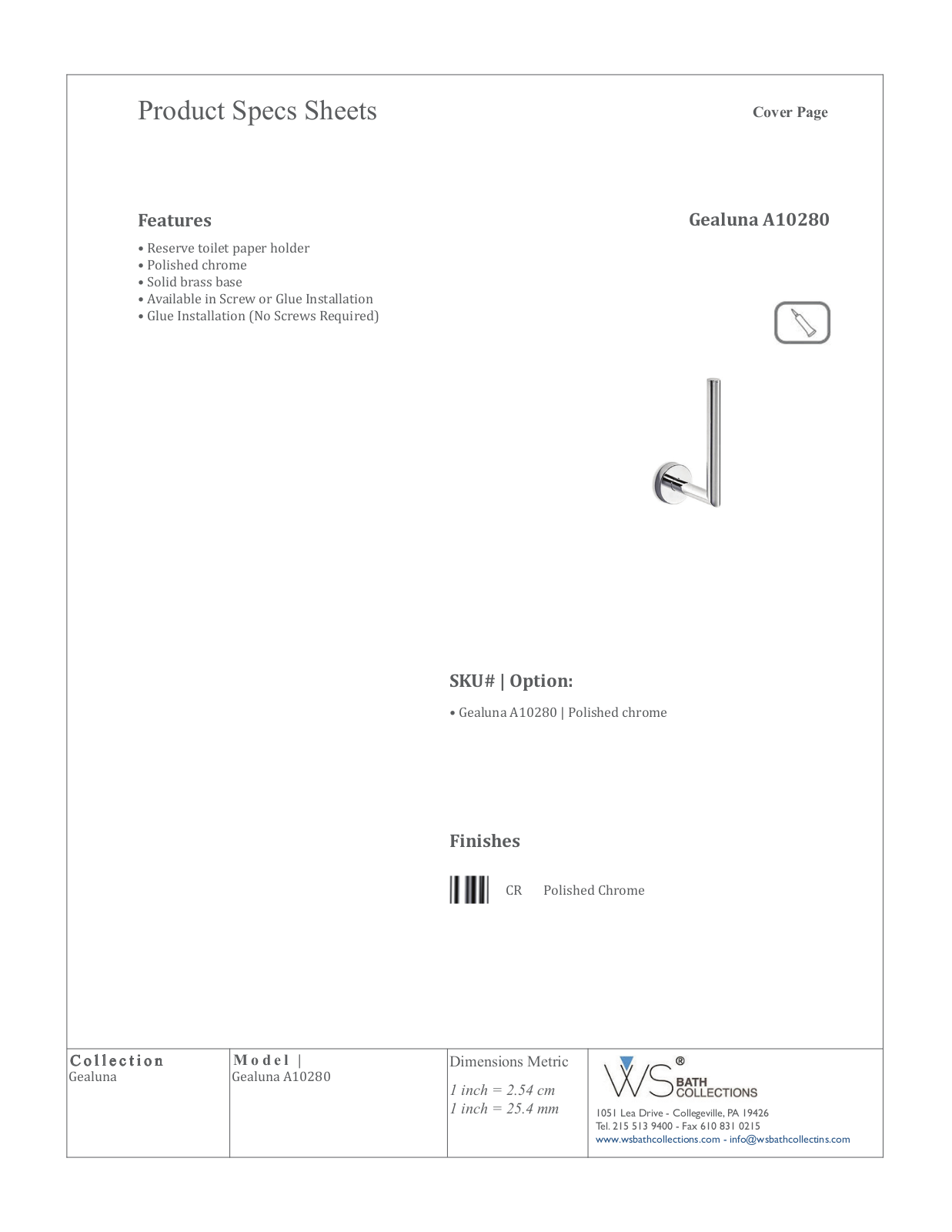 WS Bath Collections WSO3057 Specifications - ManualMachine.com
