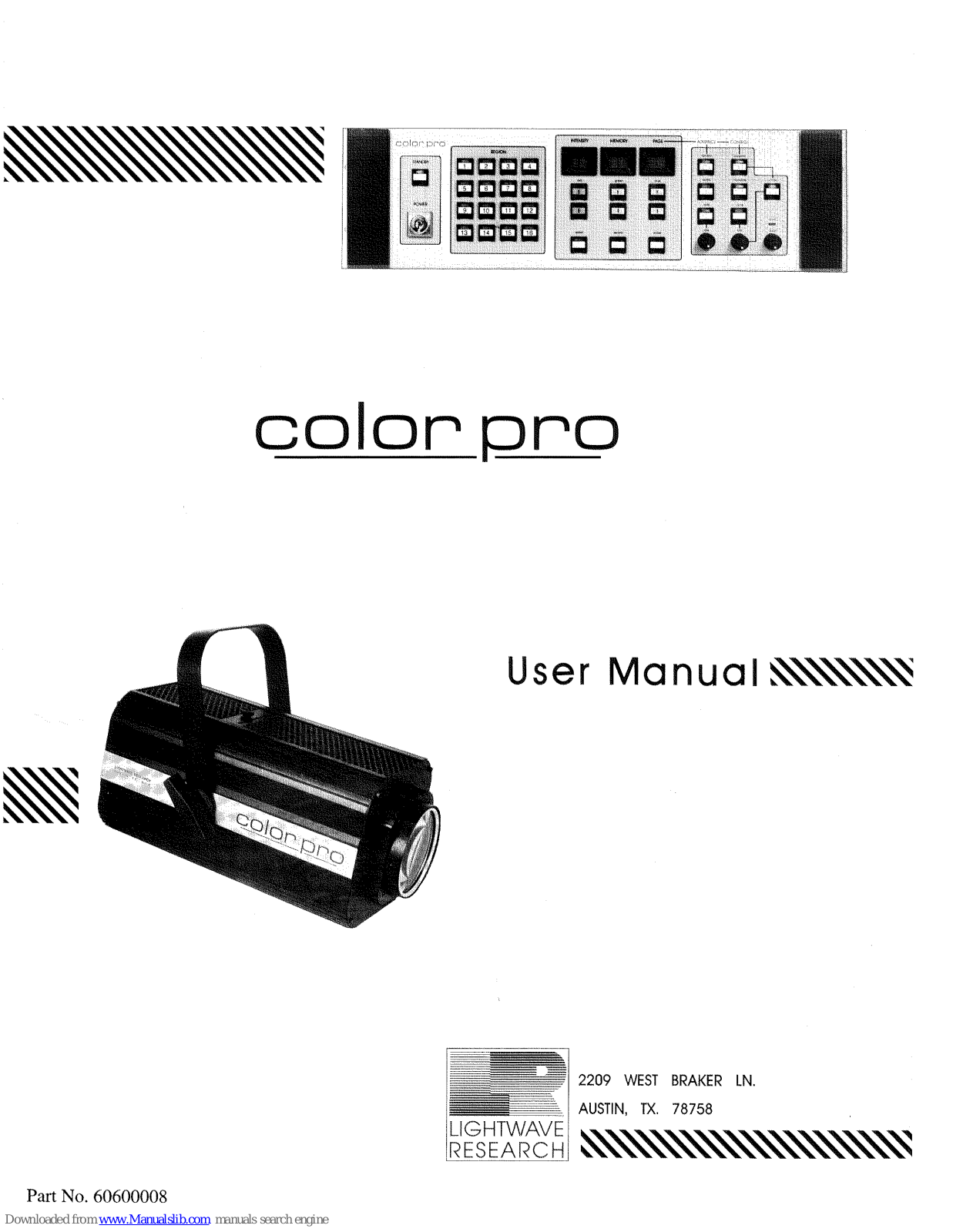 Lightwave Research Color Pro User Manual