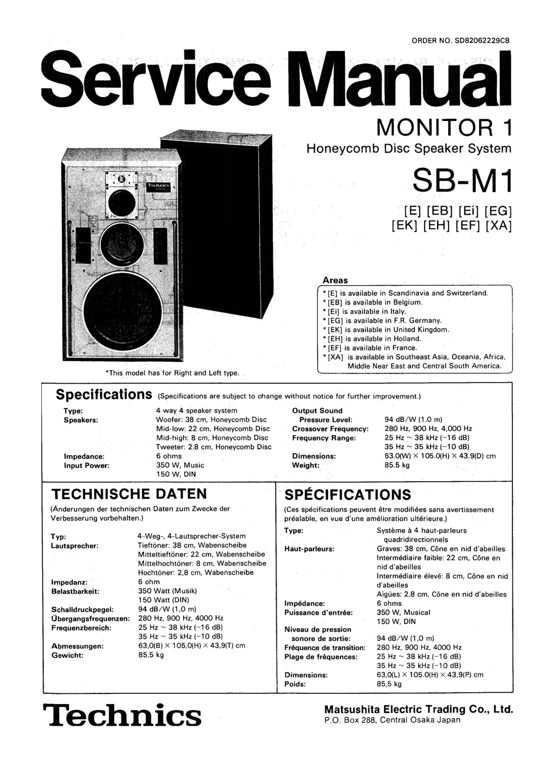 Technics sb m1 Service Manual - ManualMachine.com