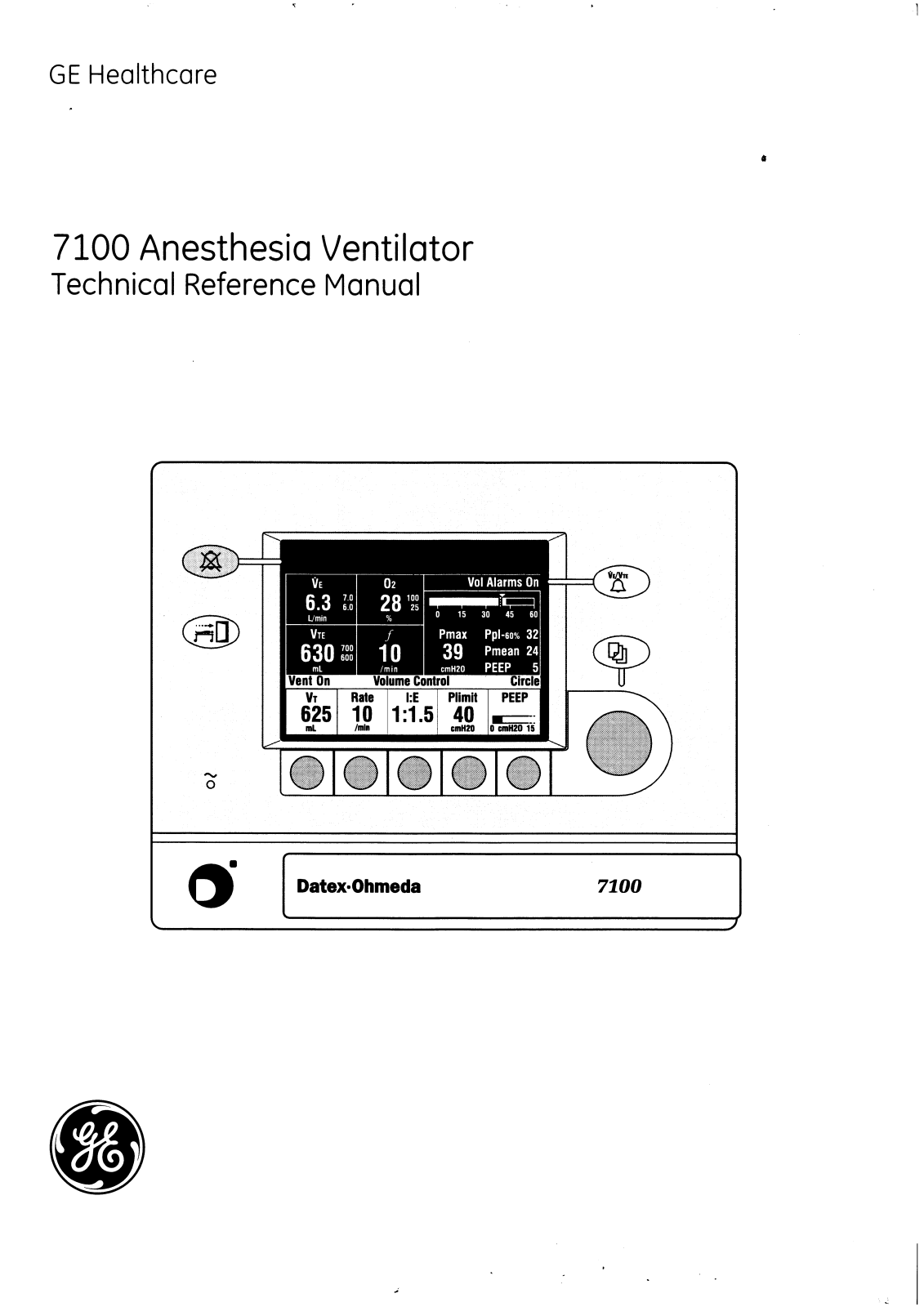 Datex-Ohmeda 7100 Service Manual