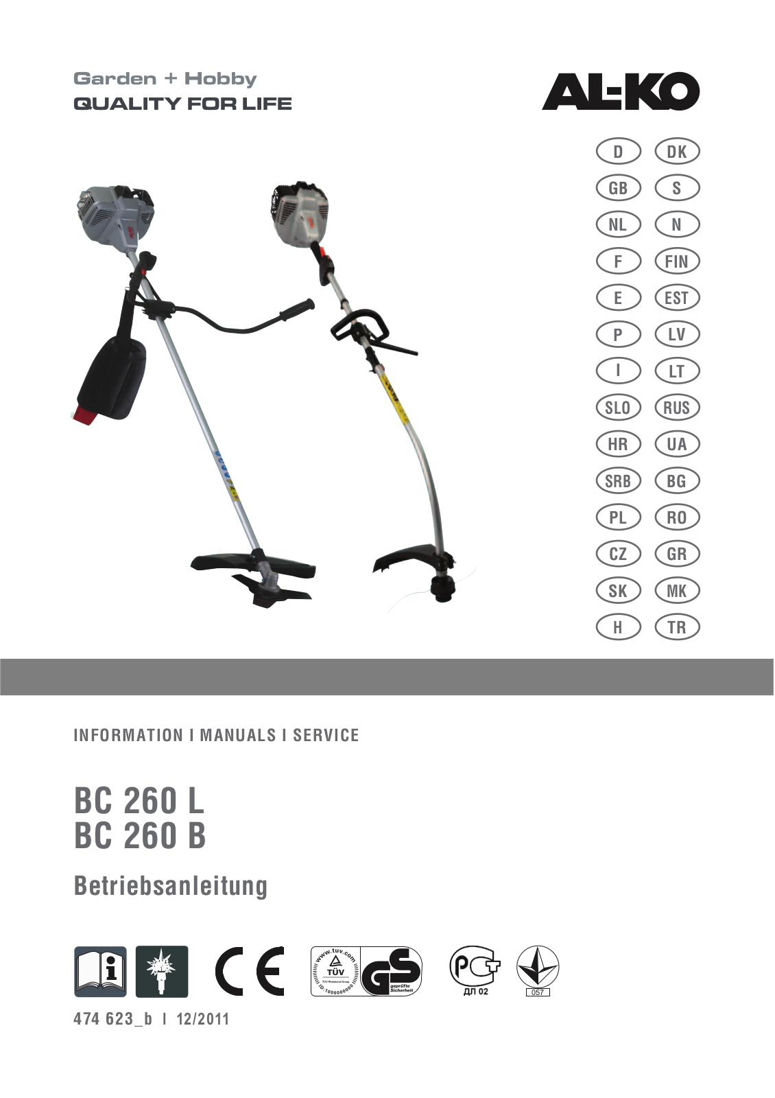 Al-ko BC 260 L Classic User Manual