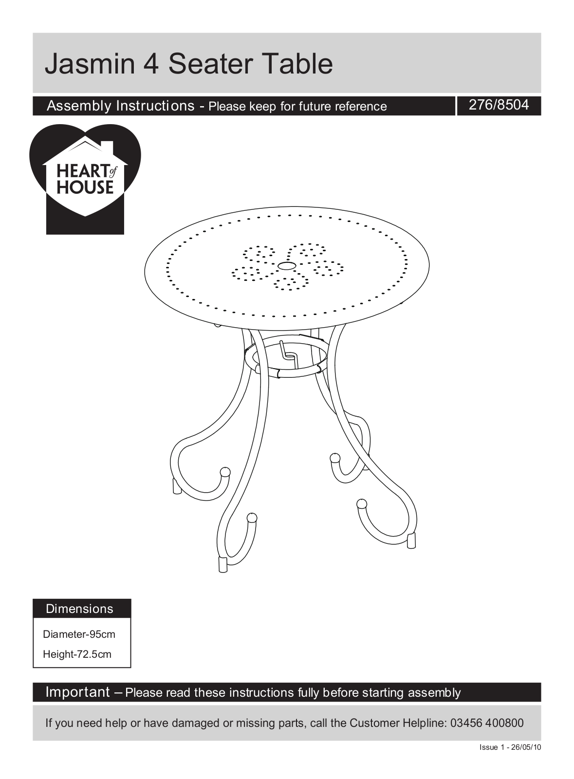 Argos 2968504 ASSEMBLY INSTRUCTIONS - ManualMachine.com