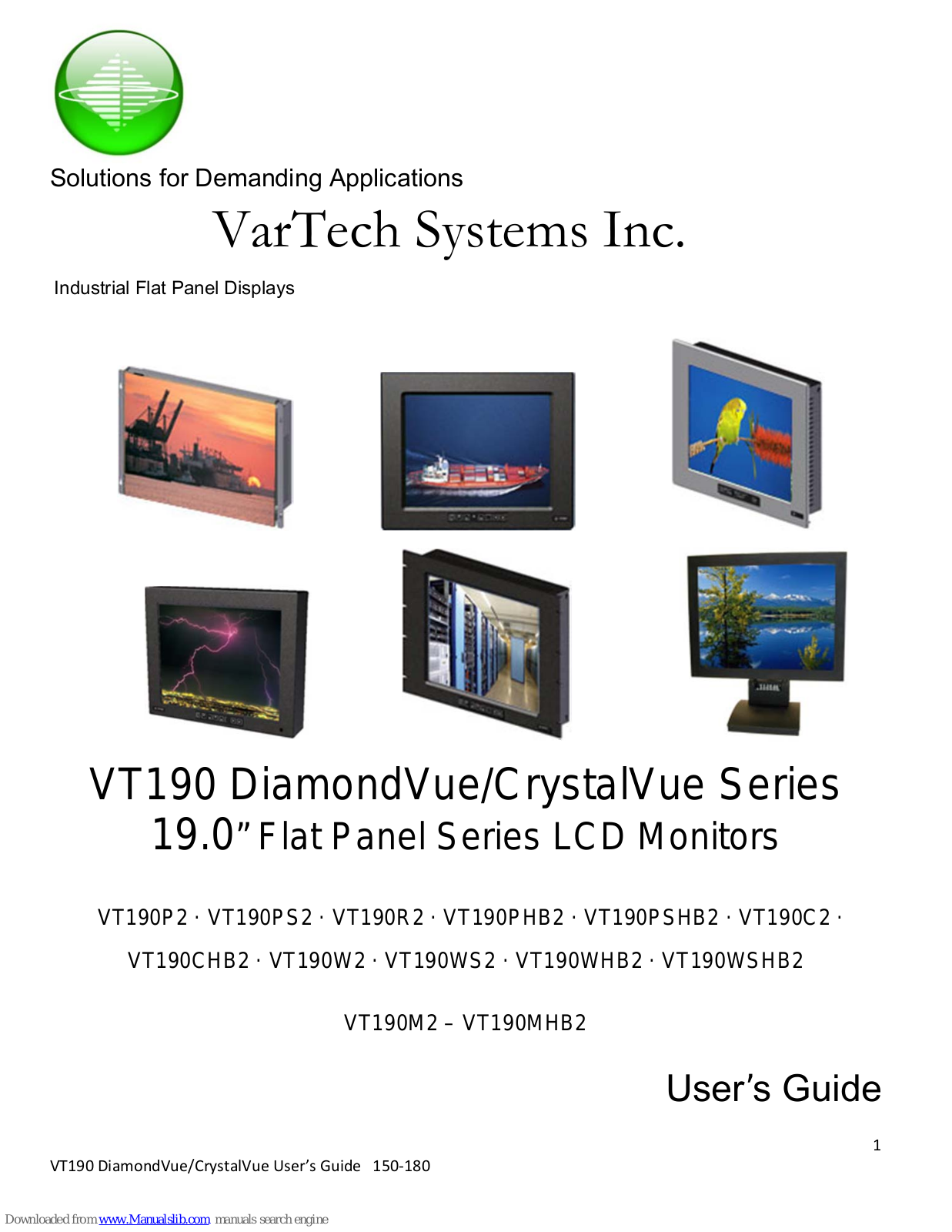 VarTech Systems VT190P2, VT190PS2, VT190R2, VT190PHB2, VT190PSHB2 User Manual - ManualMachine.com
