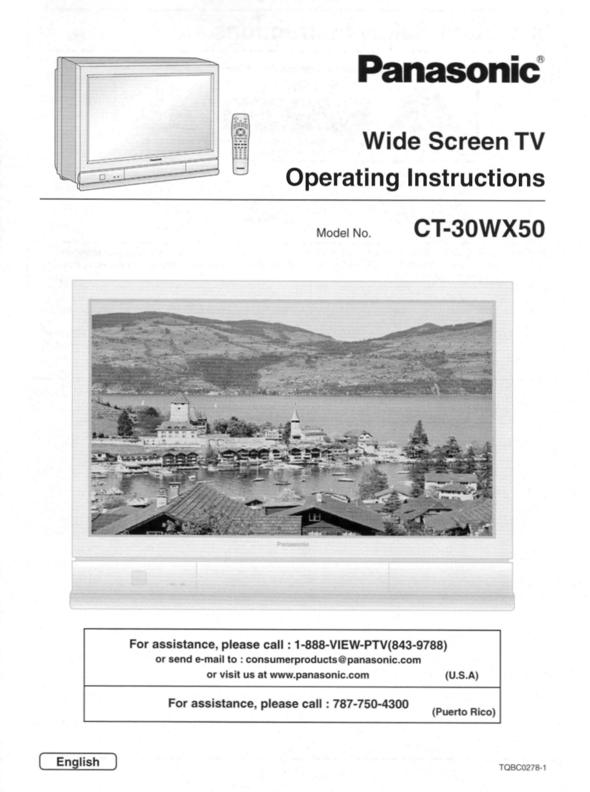 Panasonic CT-30WX50 User Manual