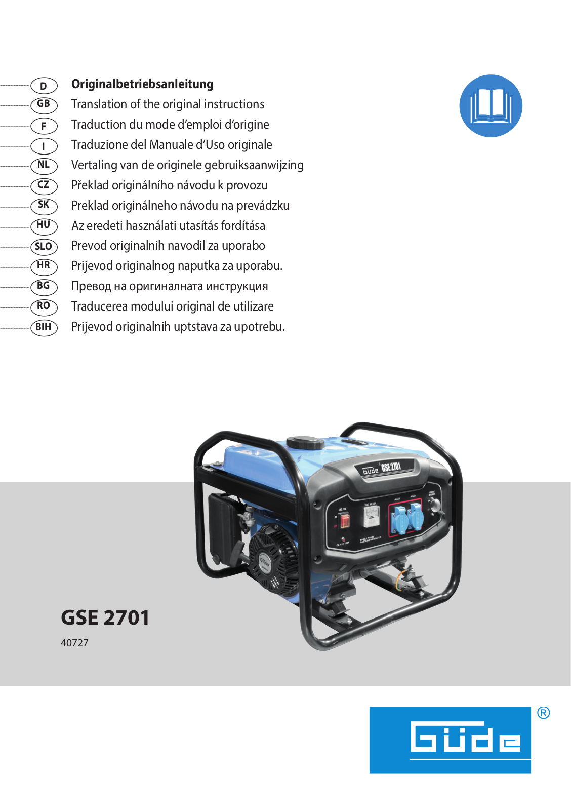 Güde GSE 2701 User Manual