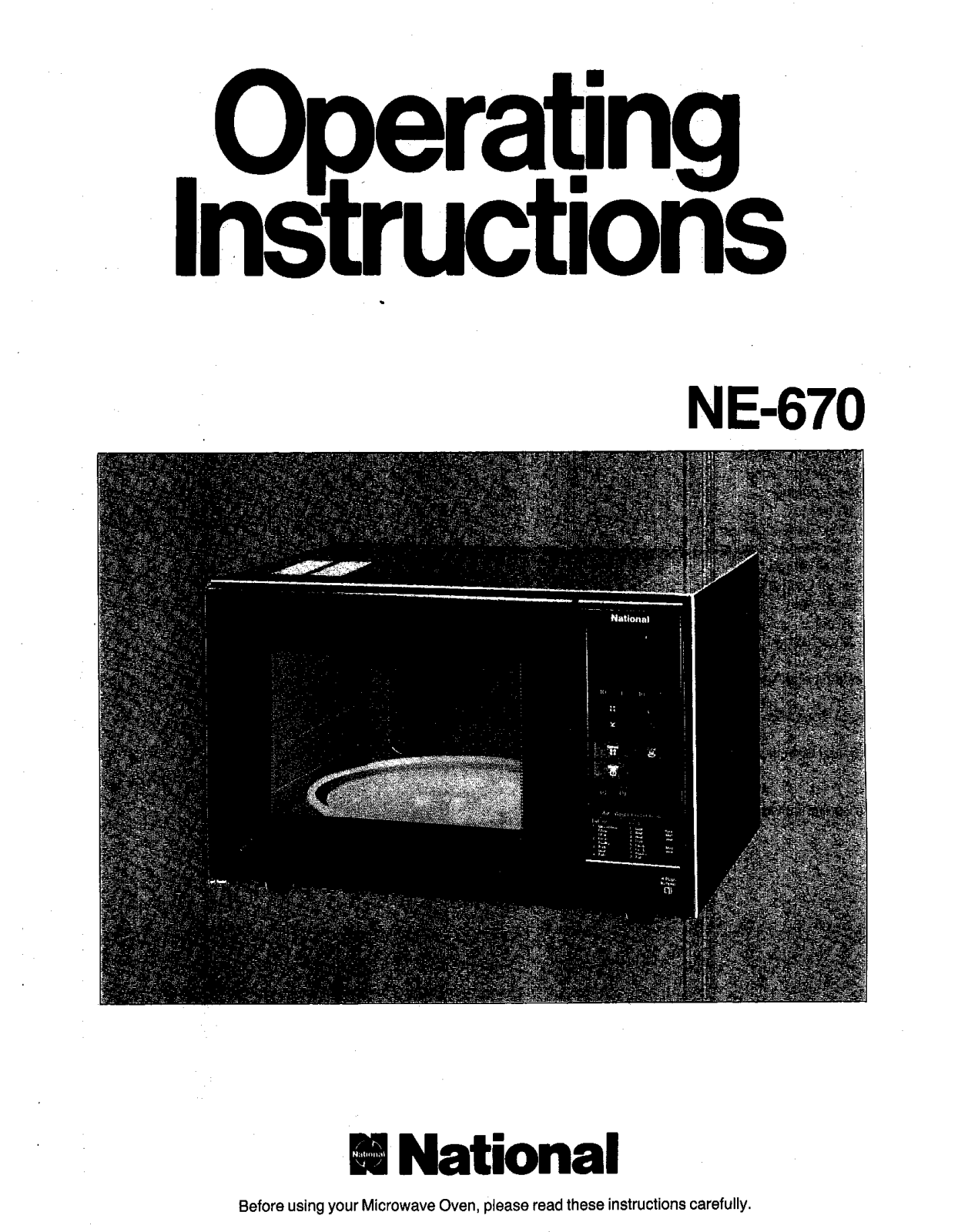 Panasonic NE-670 User Manual