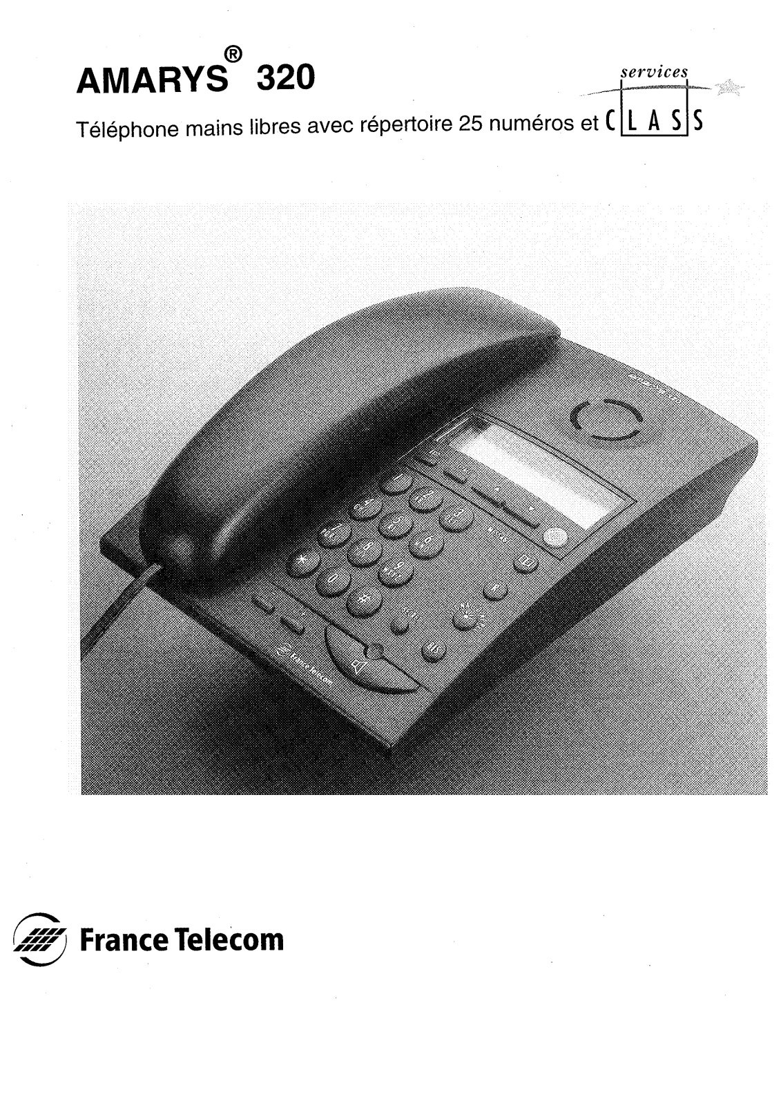 FRANCE TELECOM AMARYS 320 User Manual