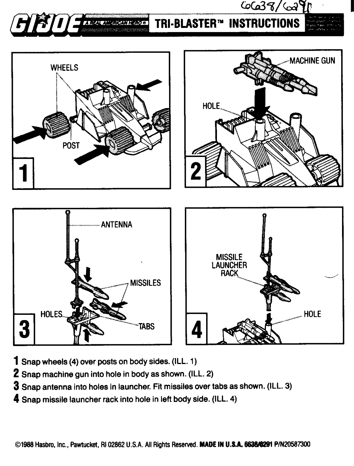 HASBRO GIJoe TriBlaster User Manual