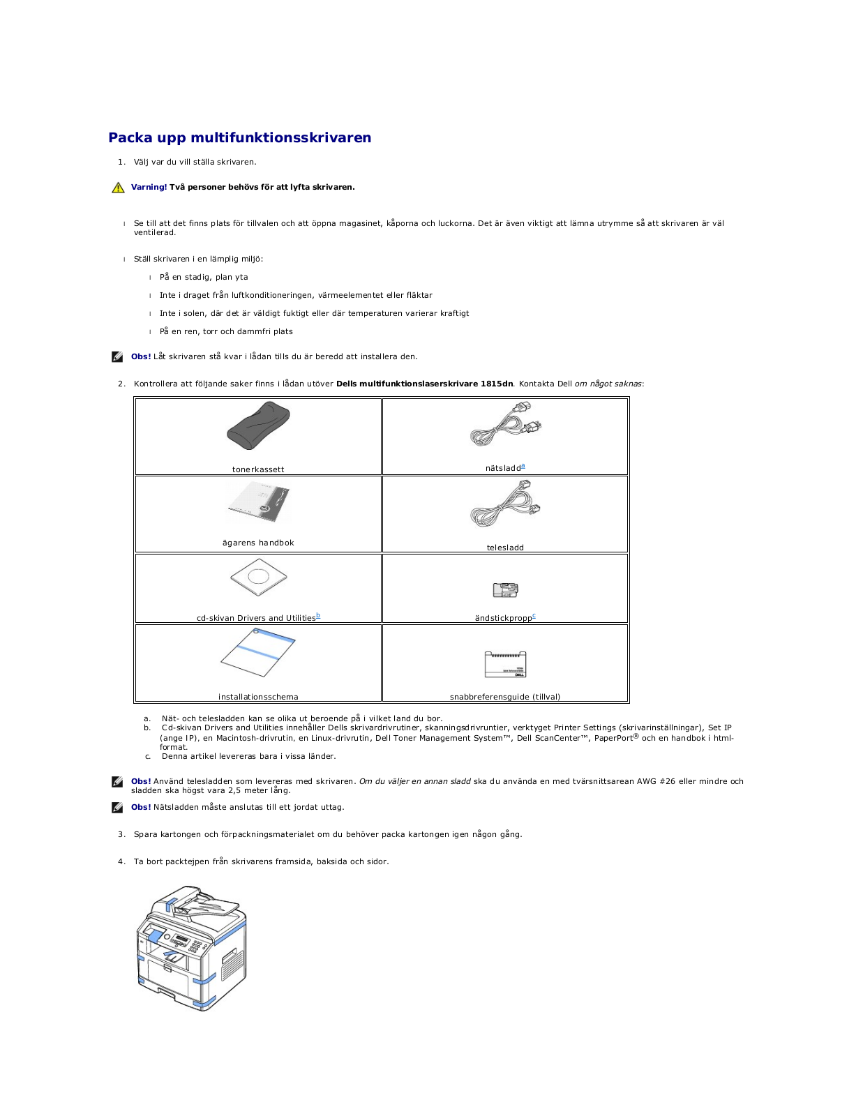 Dell 1815dn User Manual